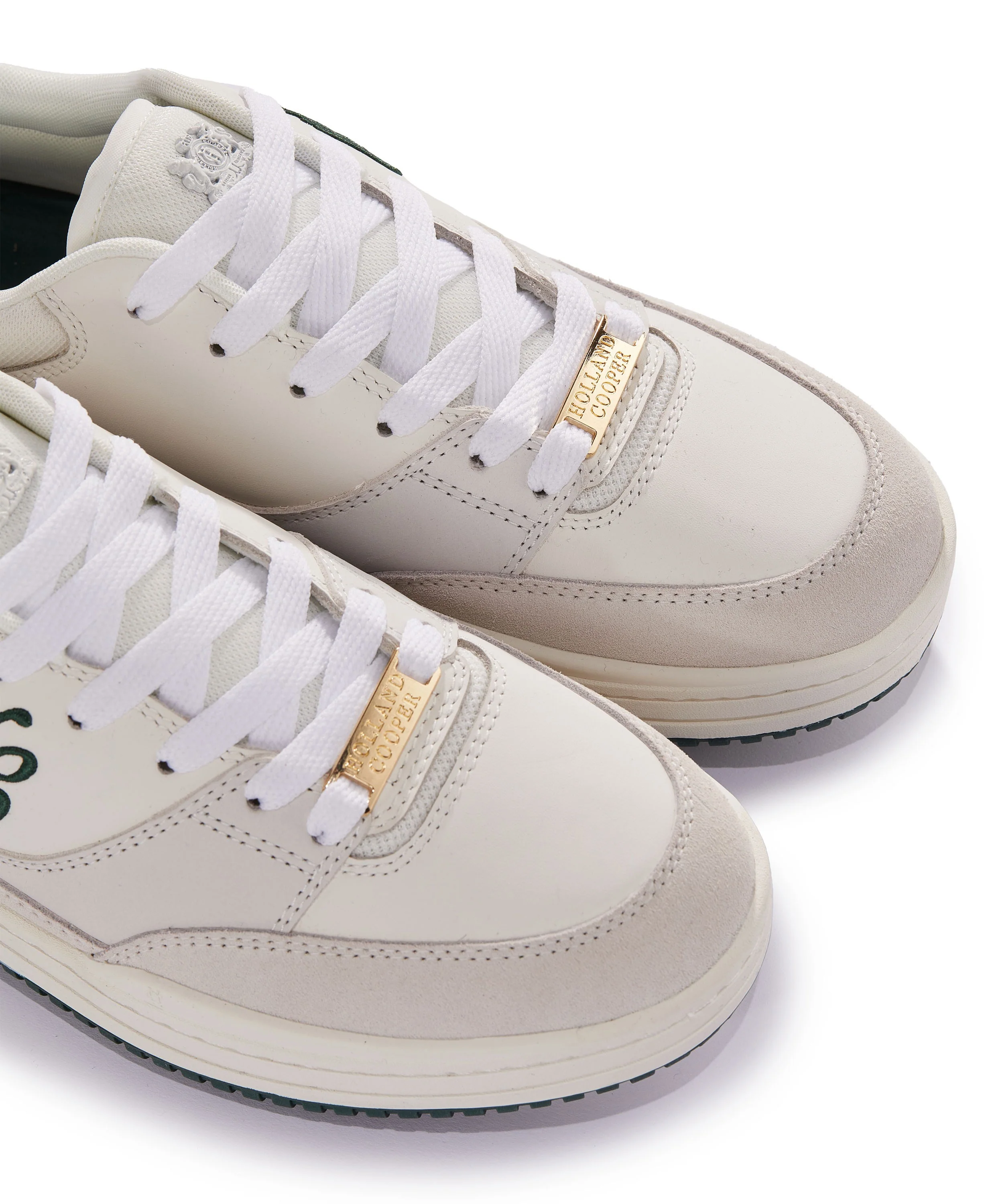 Retro Trainer - White/Racing Green - Image 4