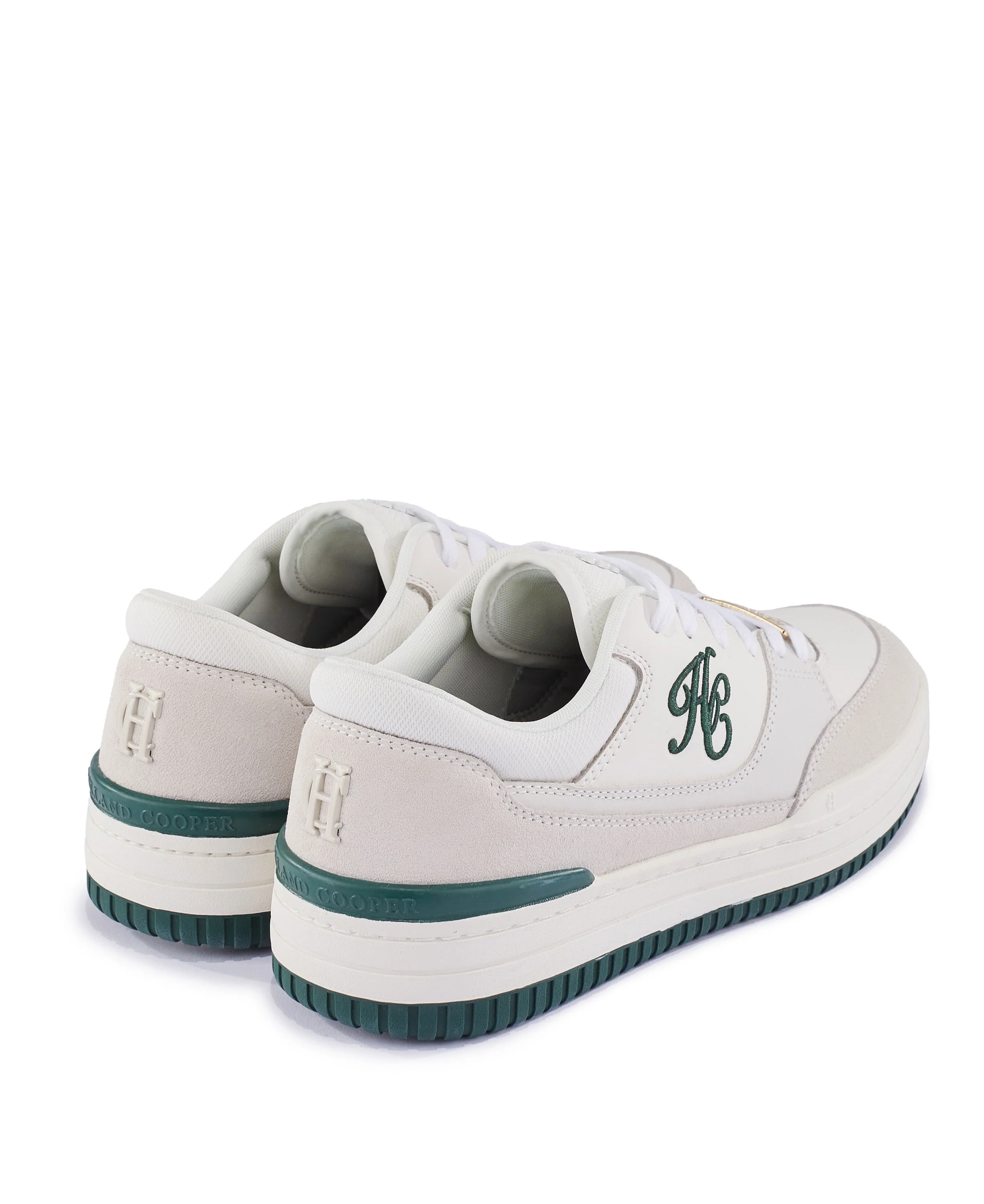 Retro Trainer - White/Racing Green - Image 7