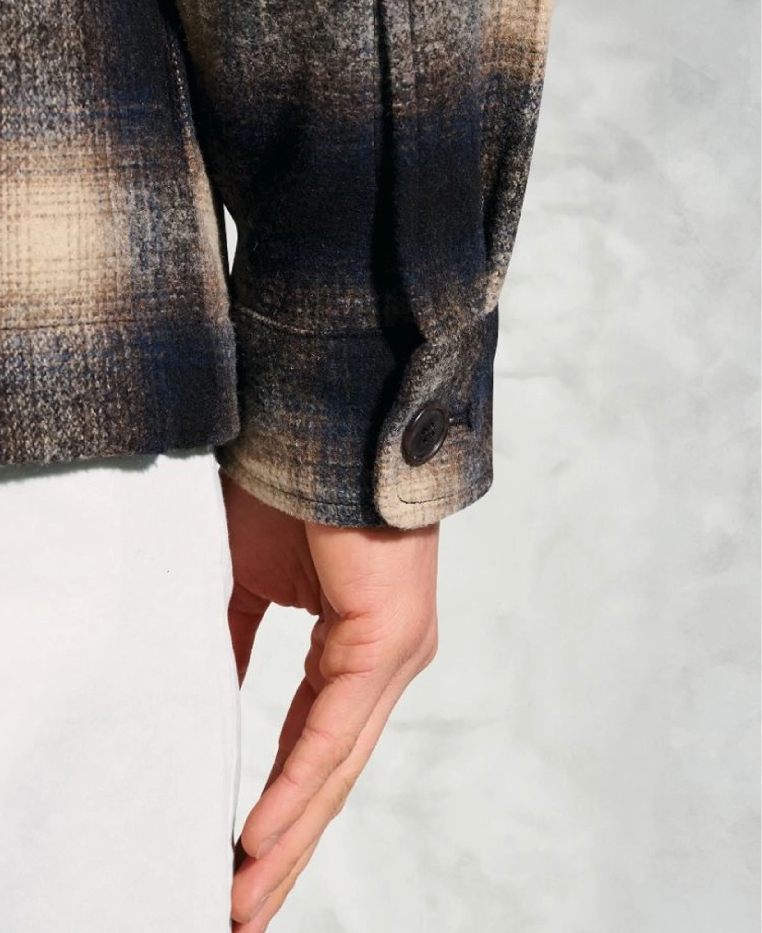 Rooks Check Overshirt - Navy - Image 5