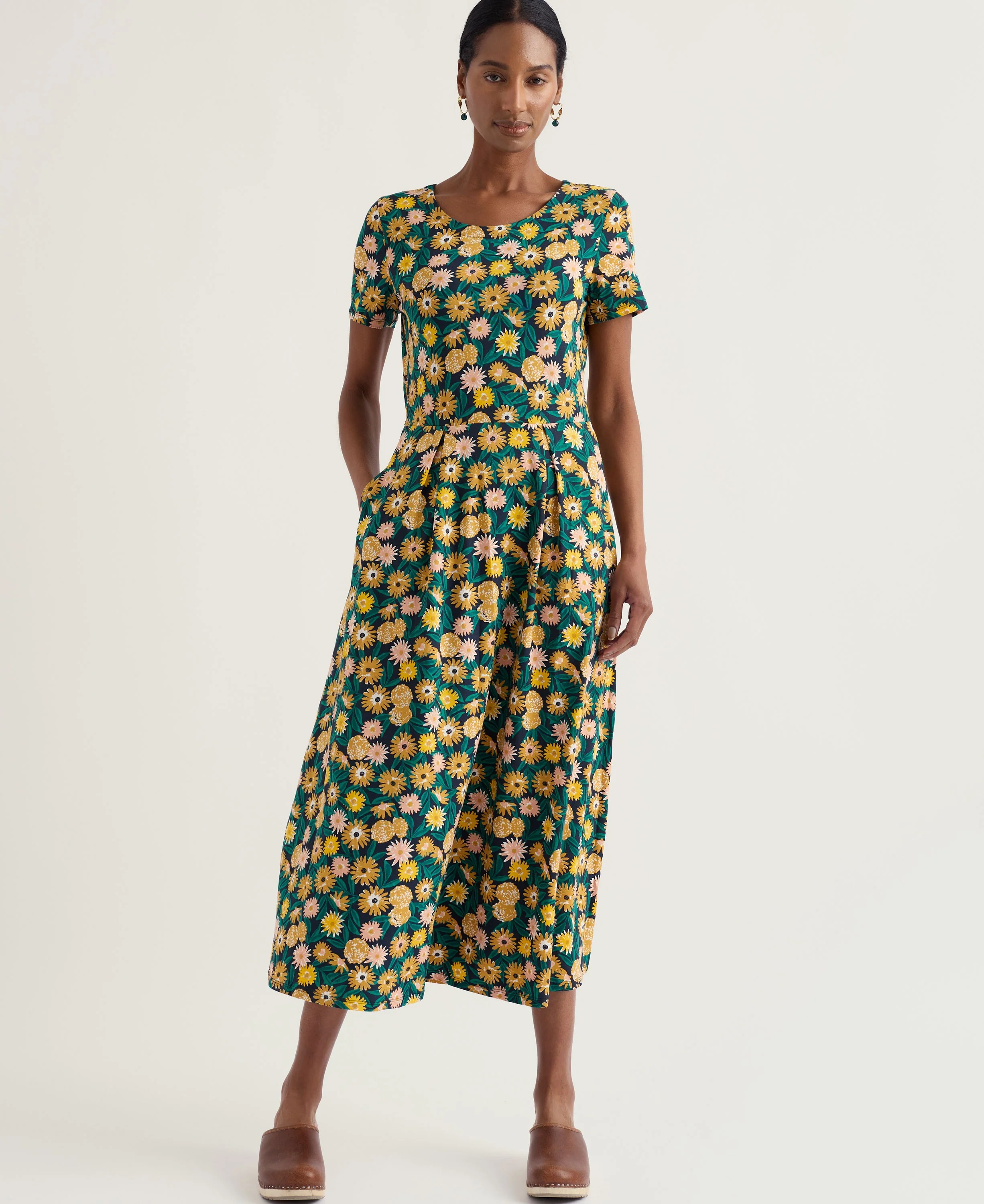 Short Sleeve Veronica Dress - Marigold Meadow Inkwell - Image 2