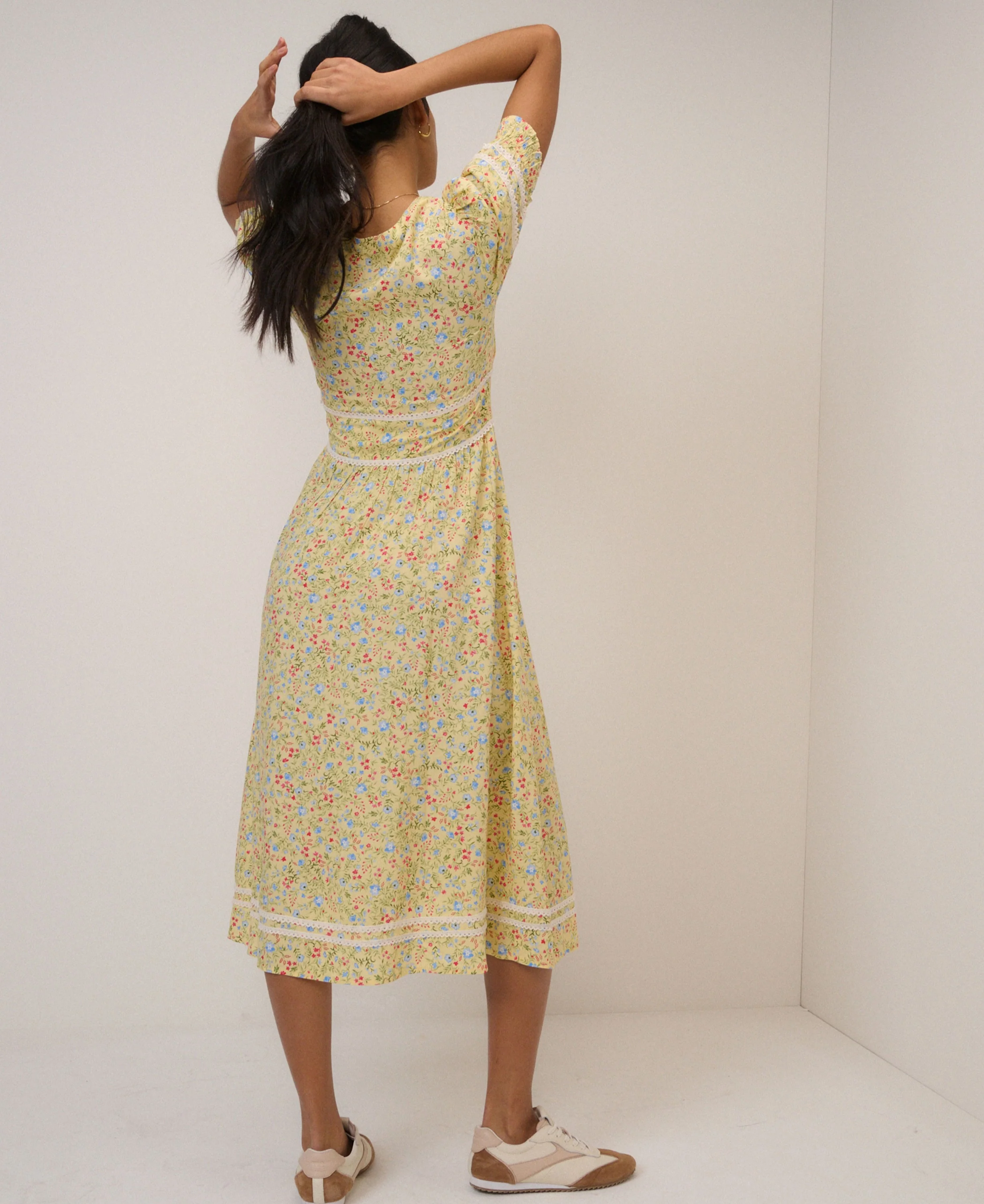 Saffy Midi Dress - Yellow - Image 4