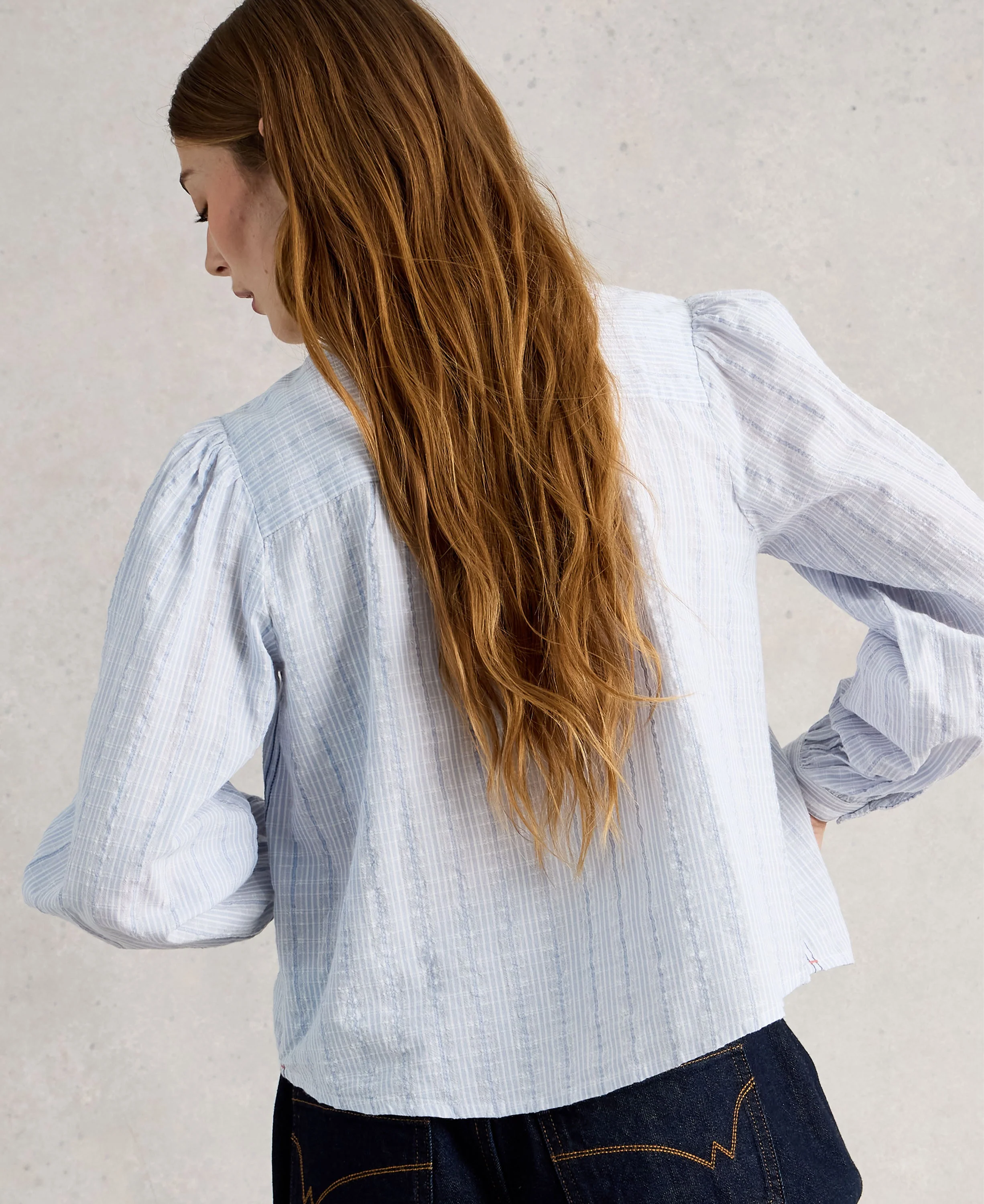 Sammy Smock Top - Blue Multi - Image 3