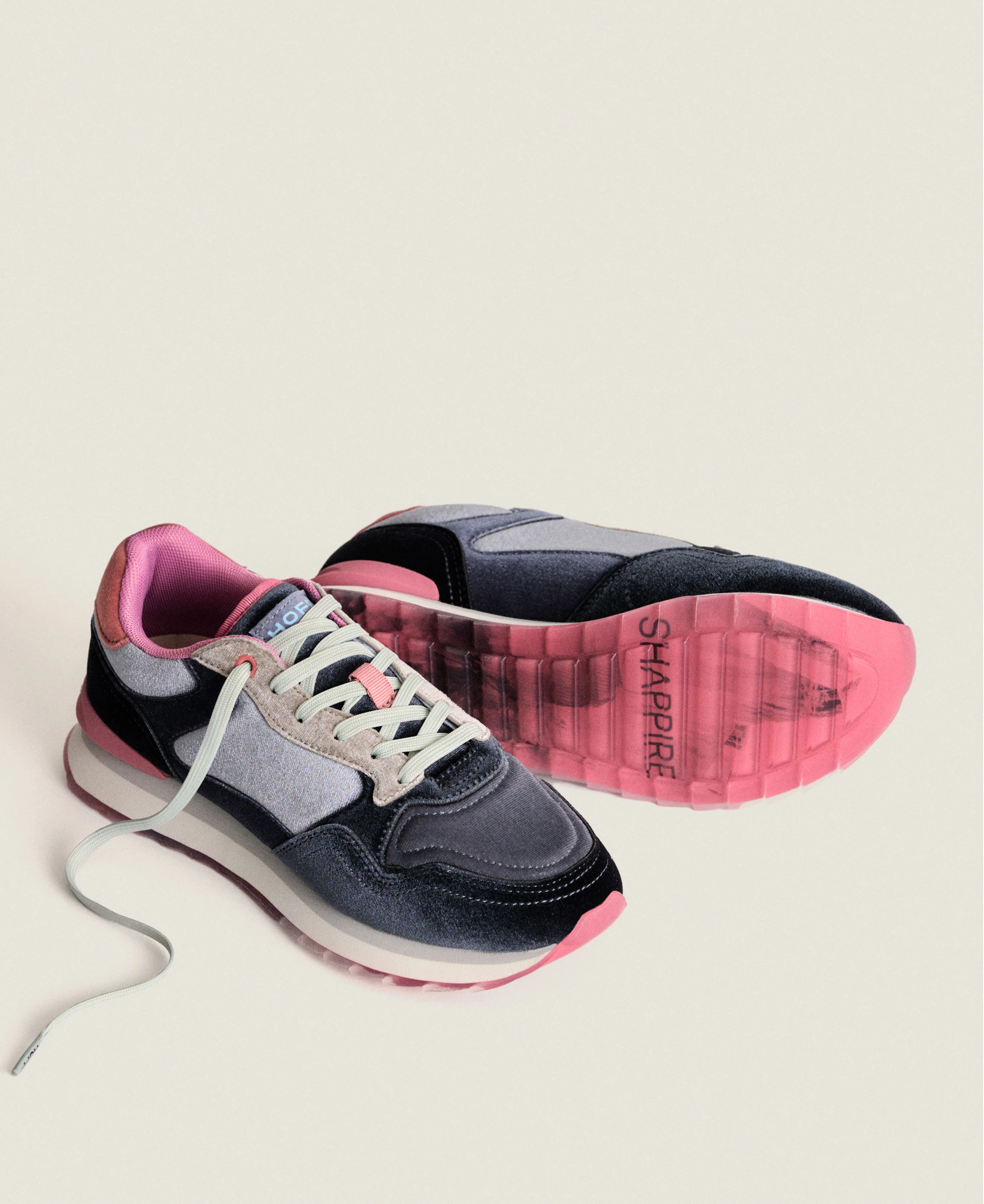 Sapphire Trainers - Grey/Pink - Image 2