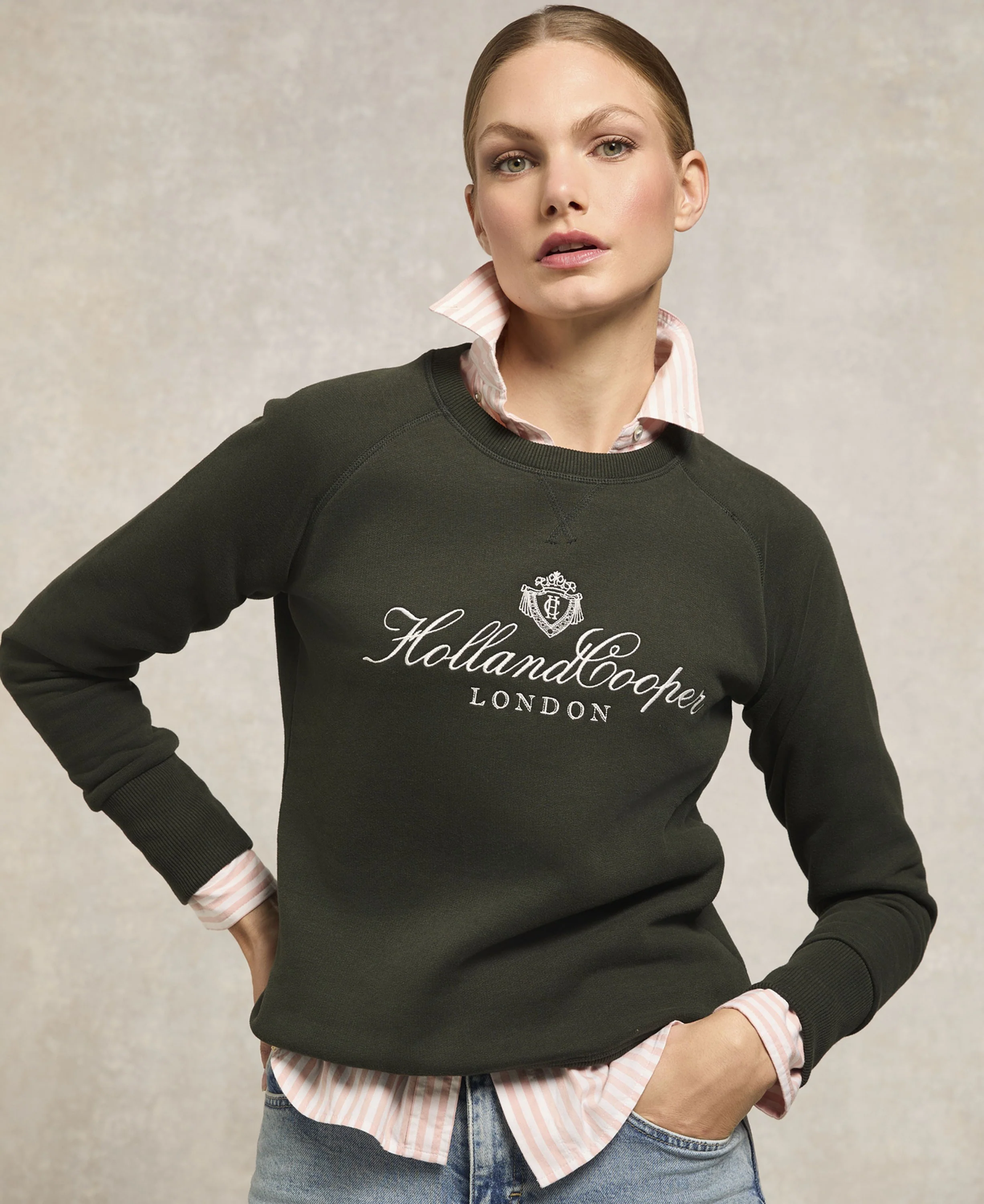 Script Crew Sweat - Racing Green - Image 3