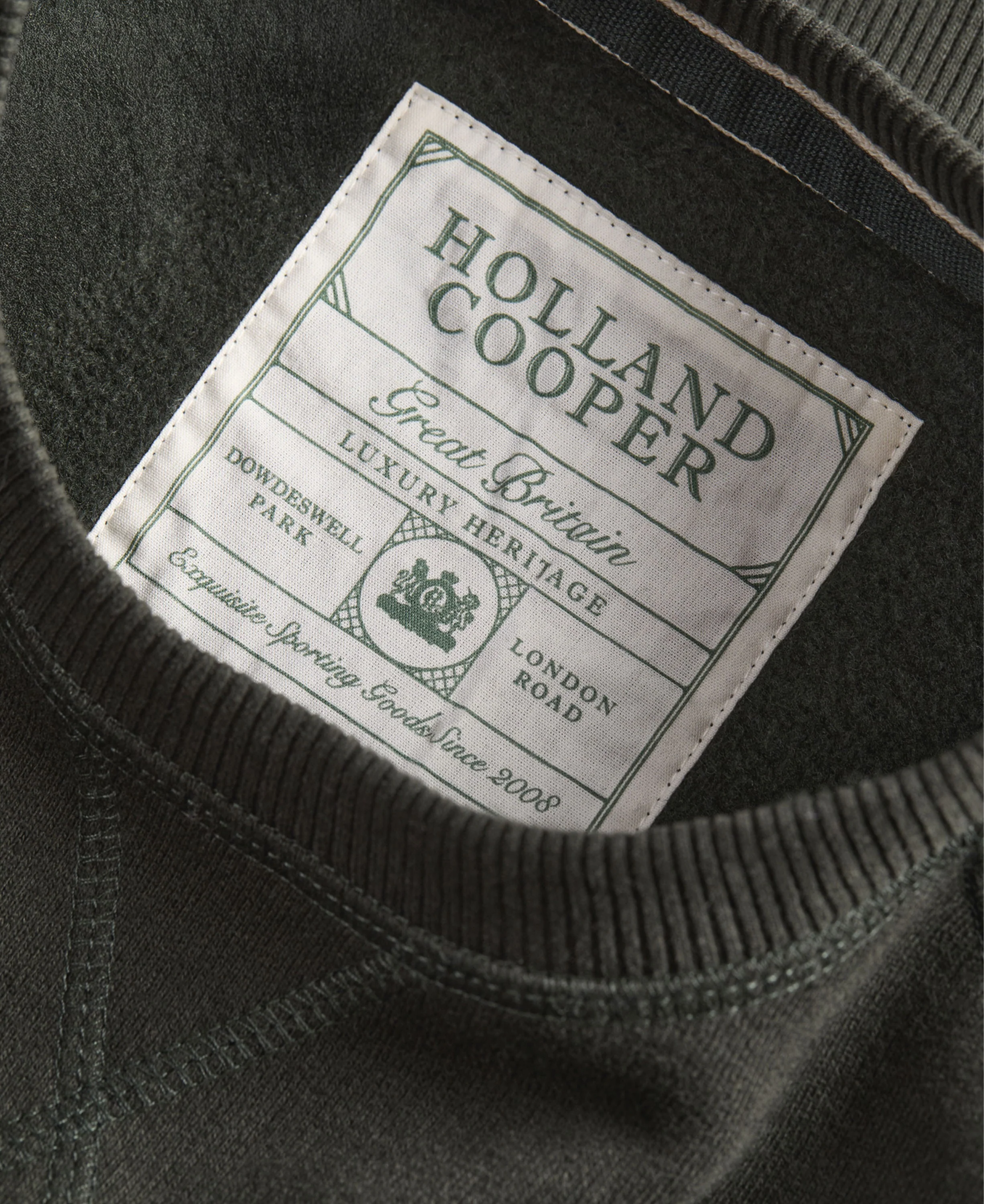 Script Crew Sweat - Racing Green - Image 7