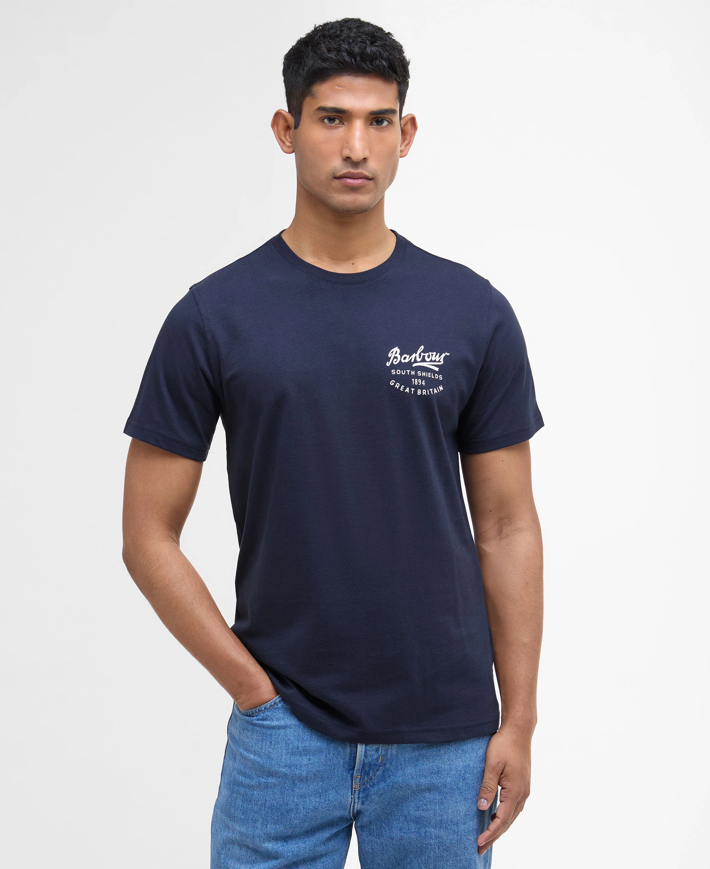 Script Graphic T-Shirt - Navy - Image 2