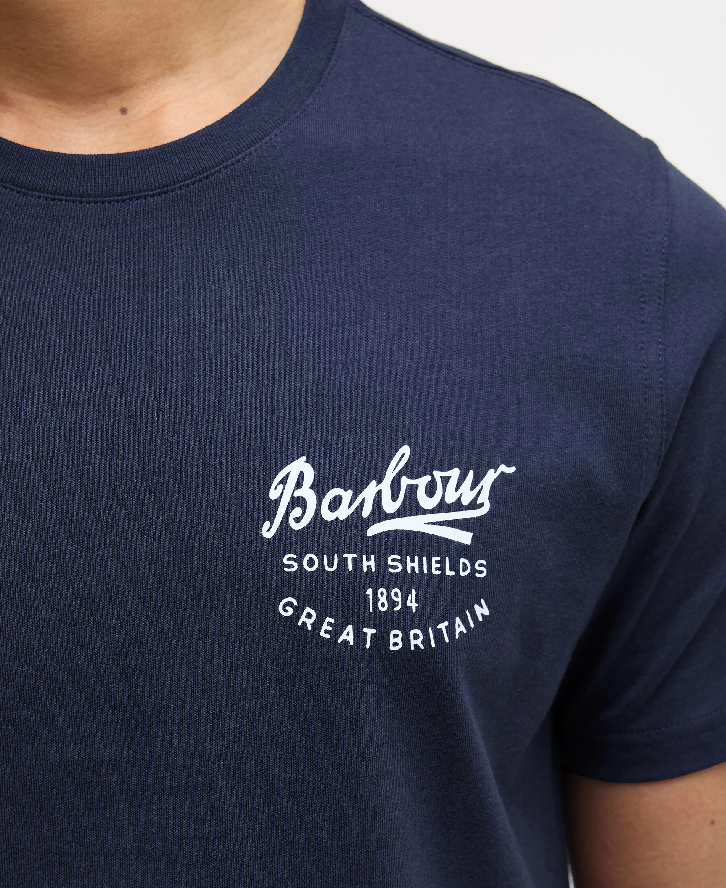Script Graphic T-Shirt - Navy - Image 5
