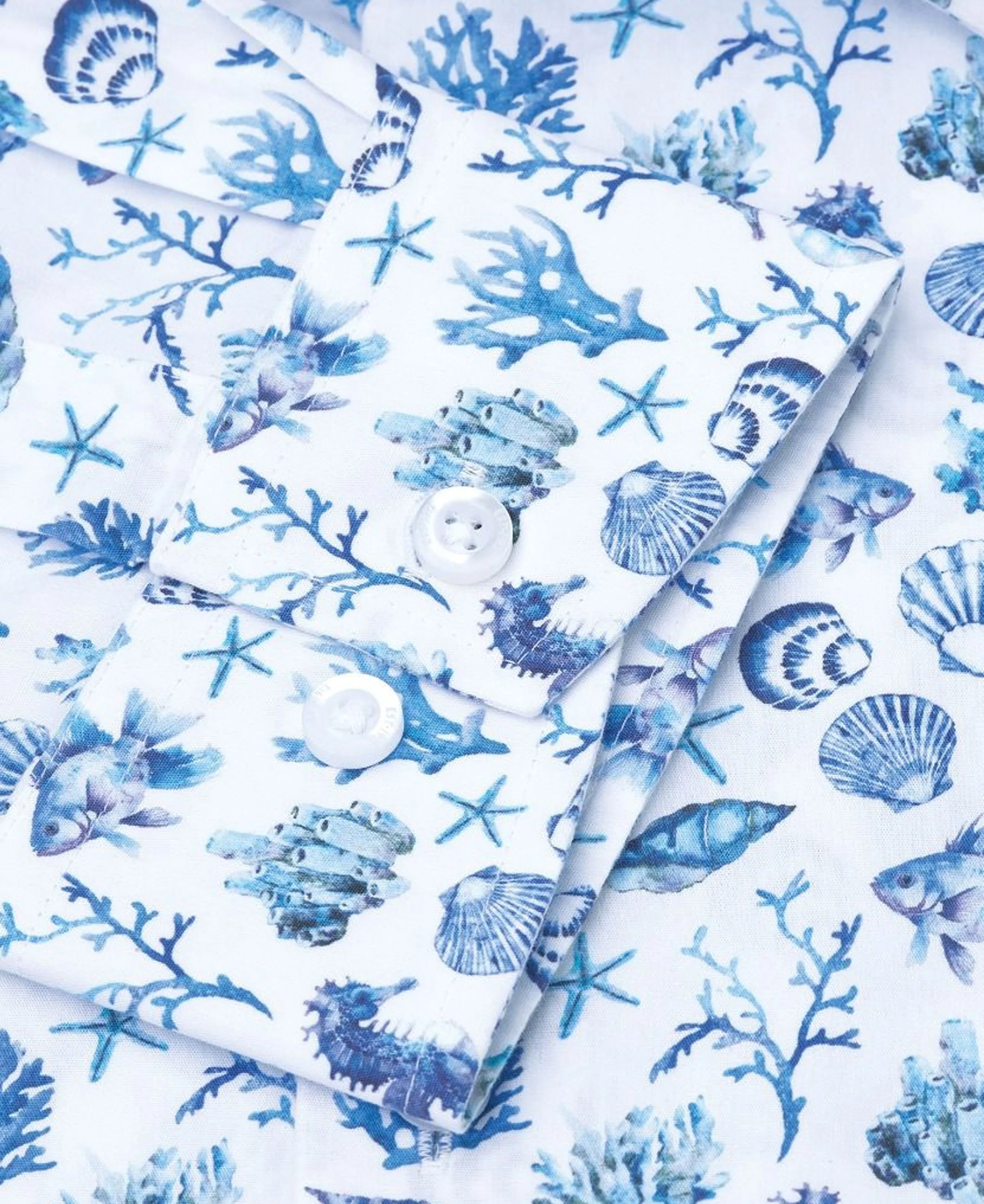 Sealife Print Shirt - Blue - Image 3