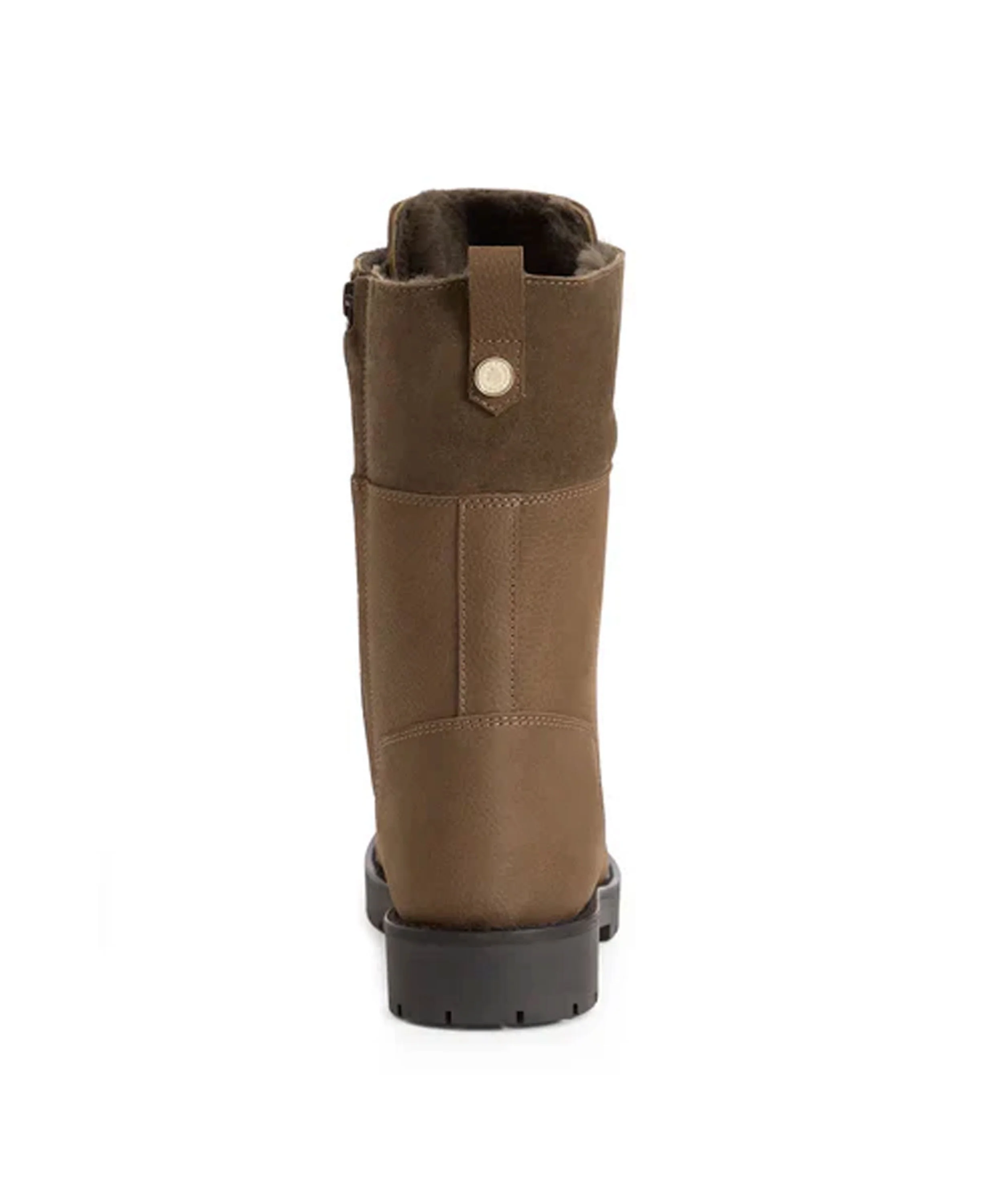 Shearling Anglesey Combat Boot - Fog Nubuck - Image 4