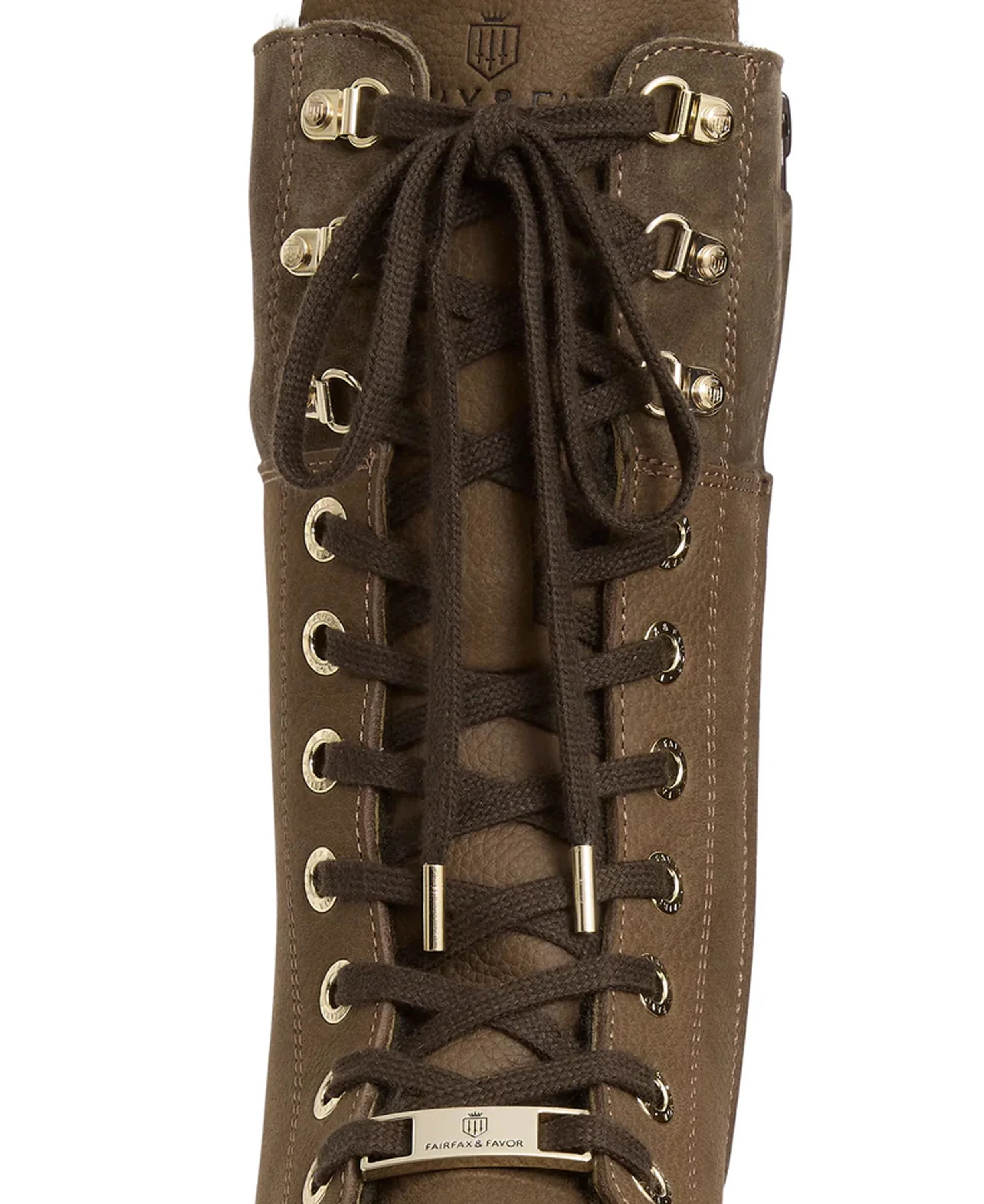 Shearling Anglesey Combat Boot - Fog Nubuck - Image 5