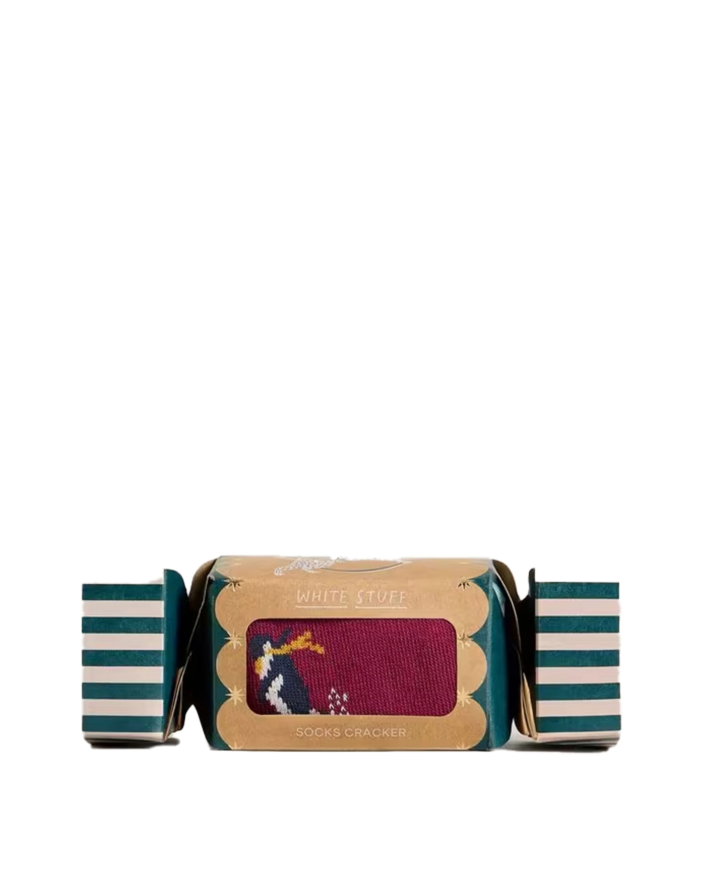 Skiing Penguins In A Cracker - Red Multi
