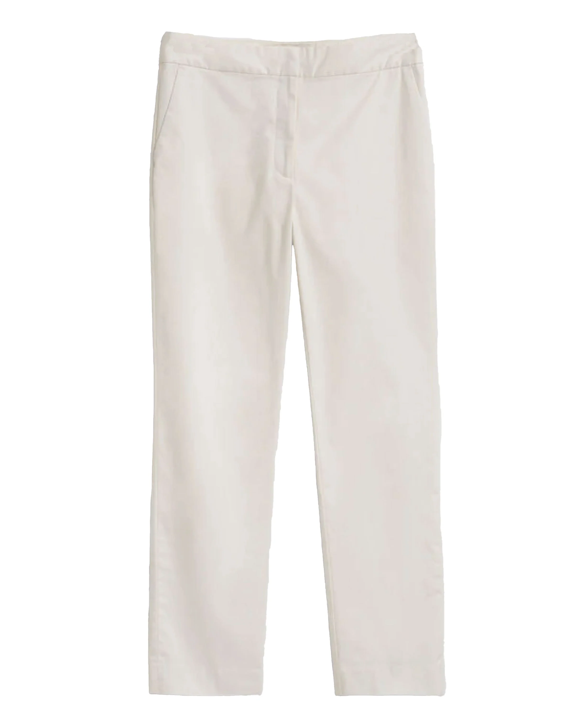Slim Cigarette Slacks - Eggshell