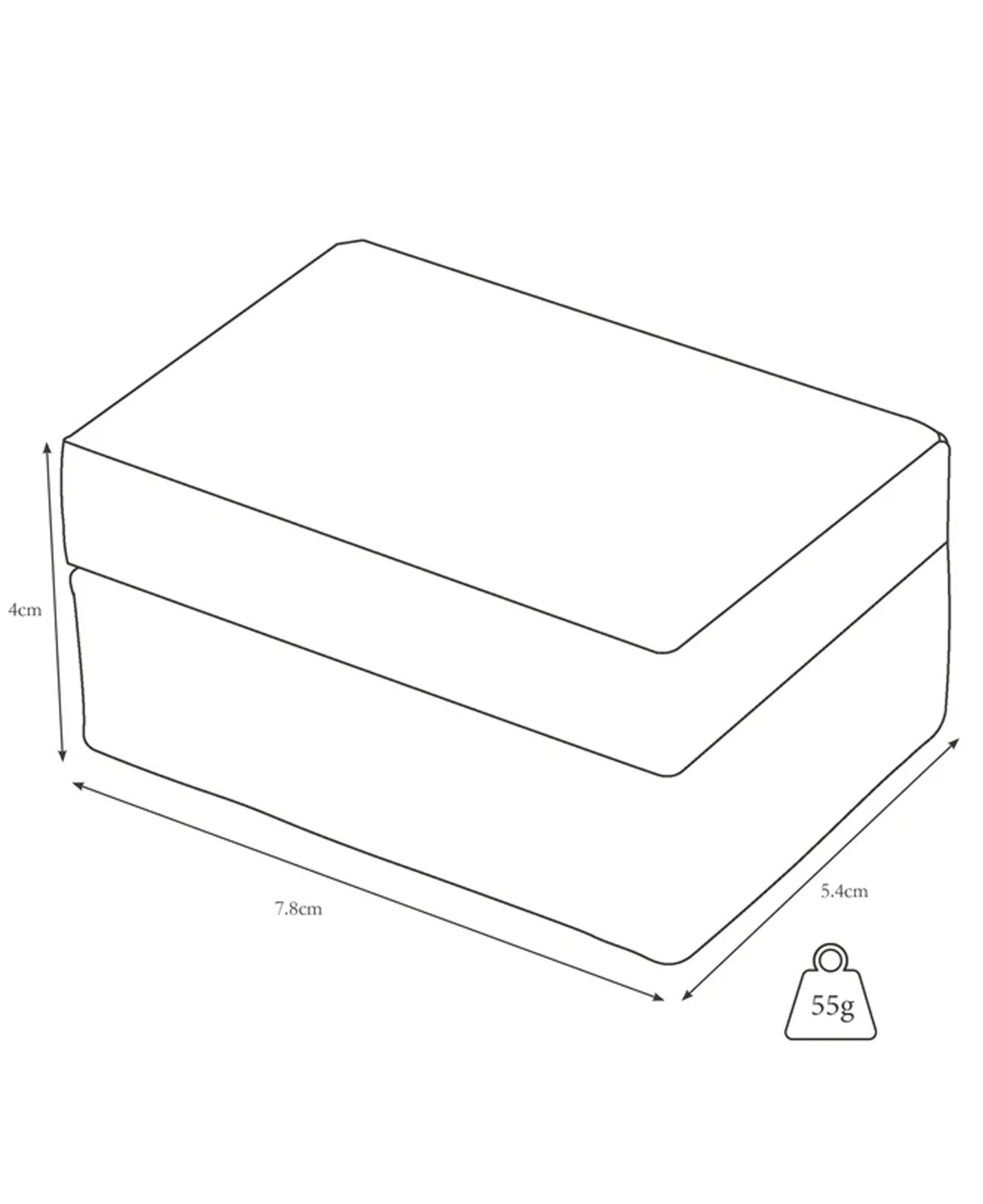 Small Travel Cufflink Box - Tan - Image 3