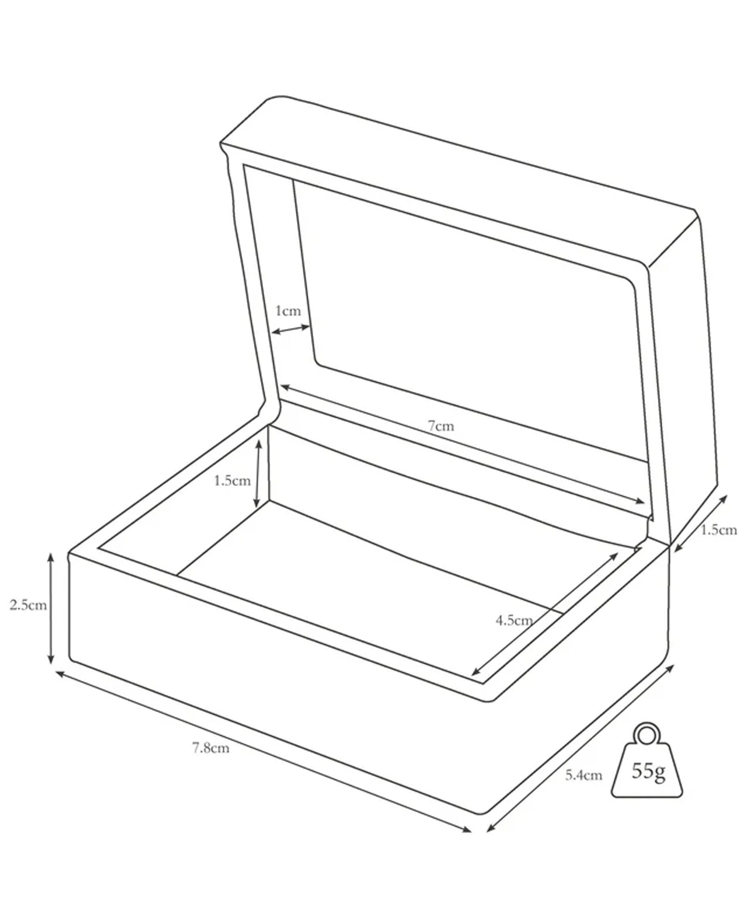 Small Travel Cufflink Box - Tan - Image 4