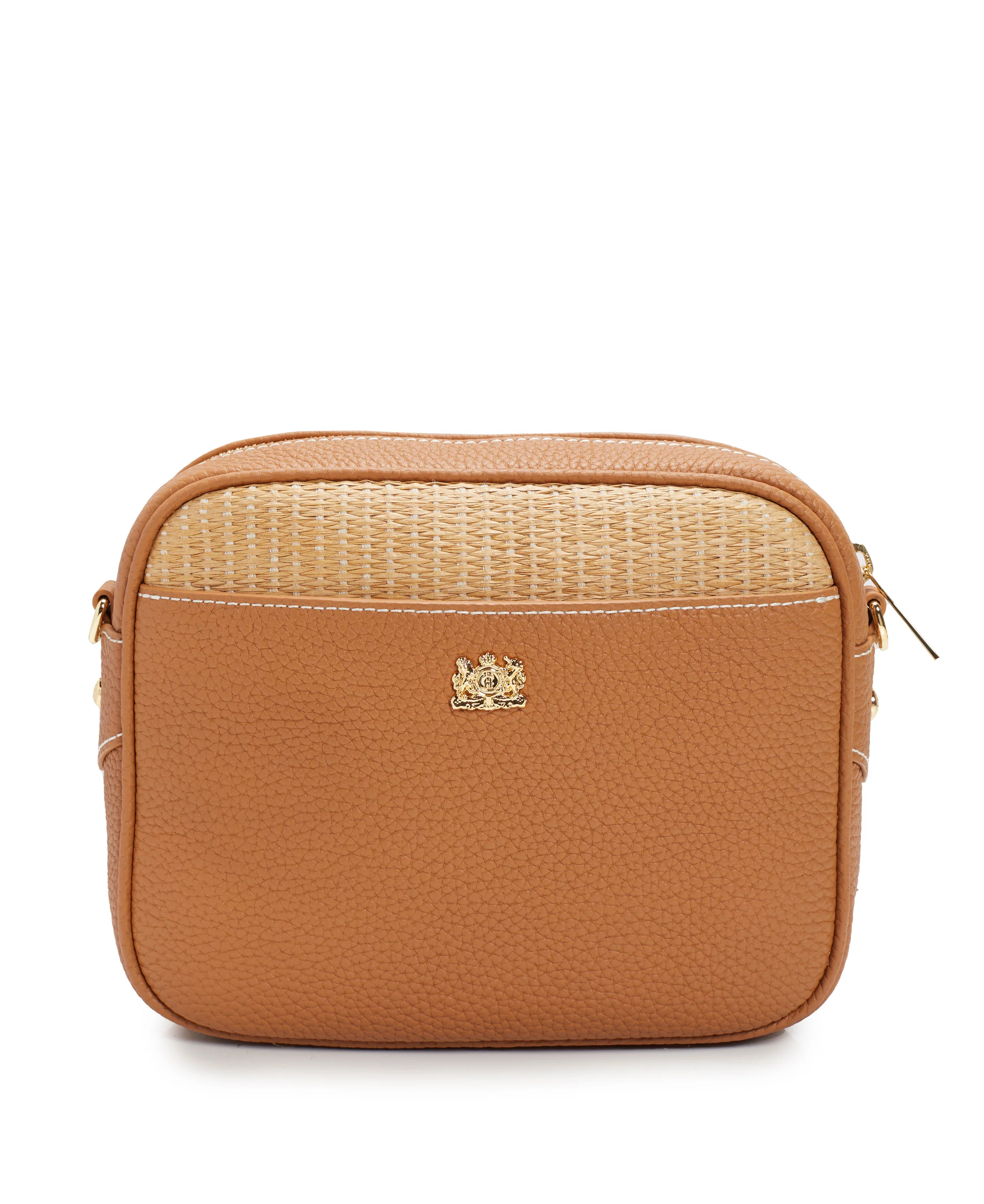 Soho Camera Bag - Tan Raffia - Image 2