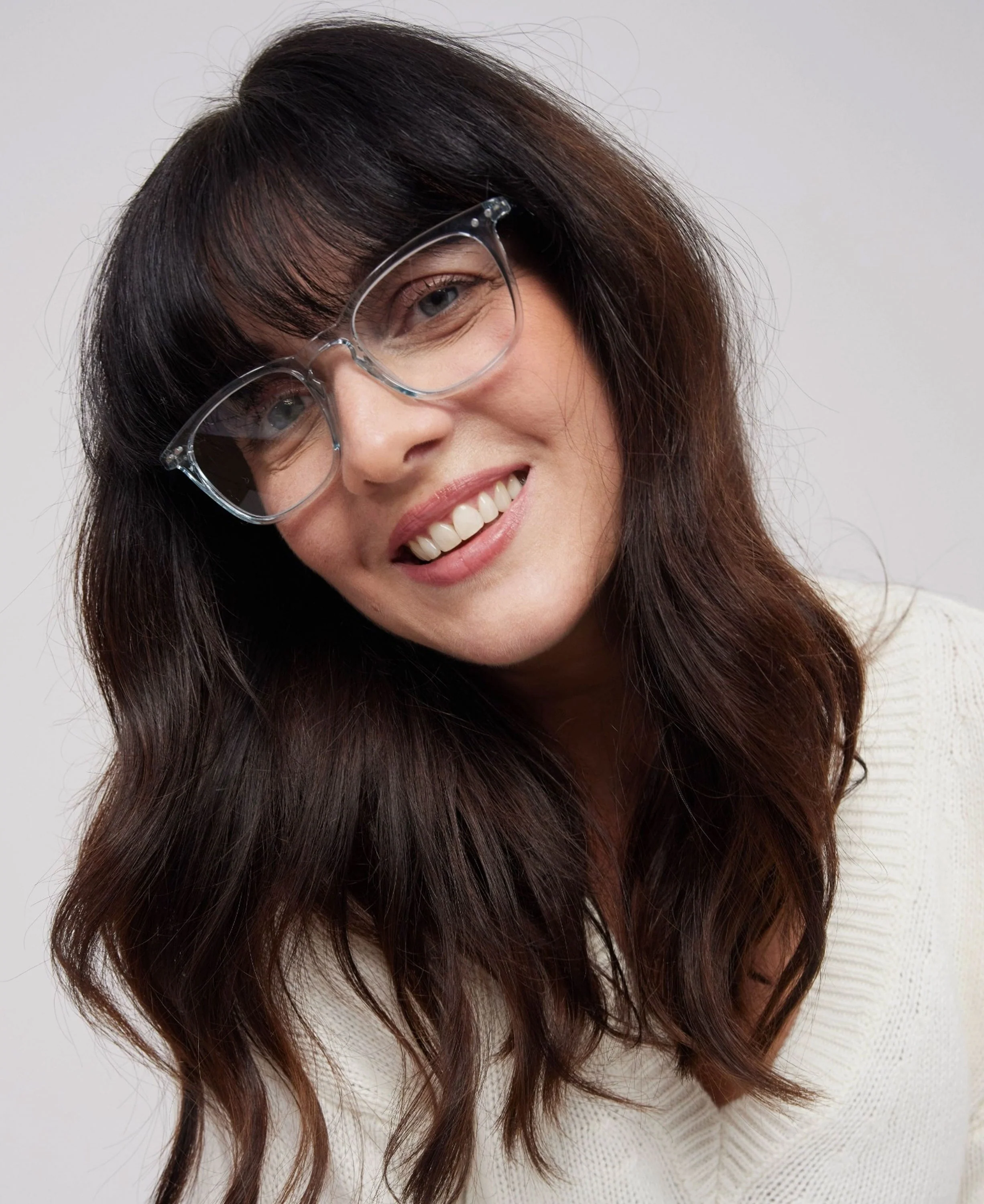 Square Reading Glasses E - Frozen Blue - Image 12