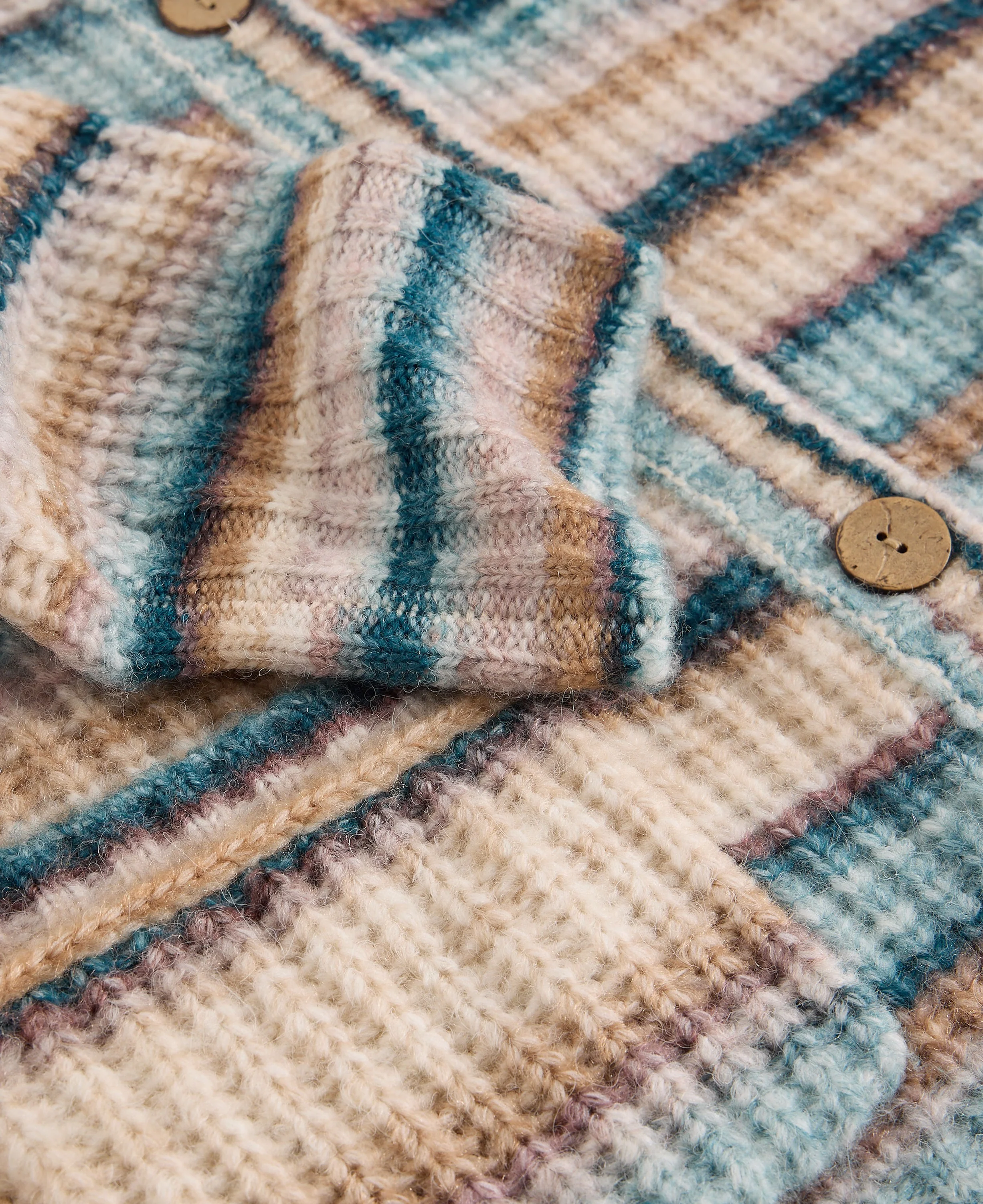 Suzanna Crew Cardi - Blue Multi - Image 6