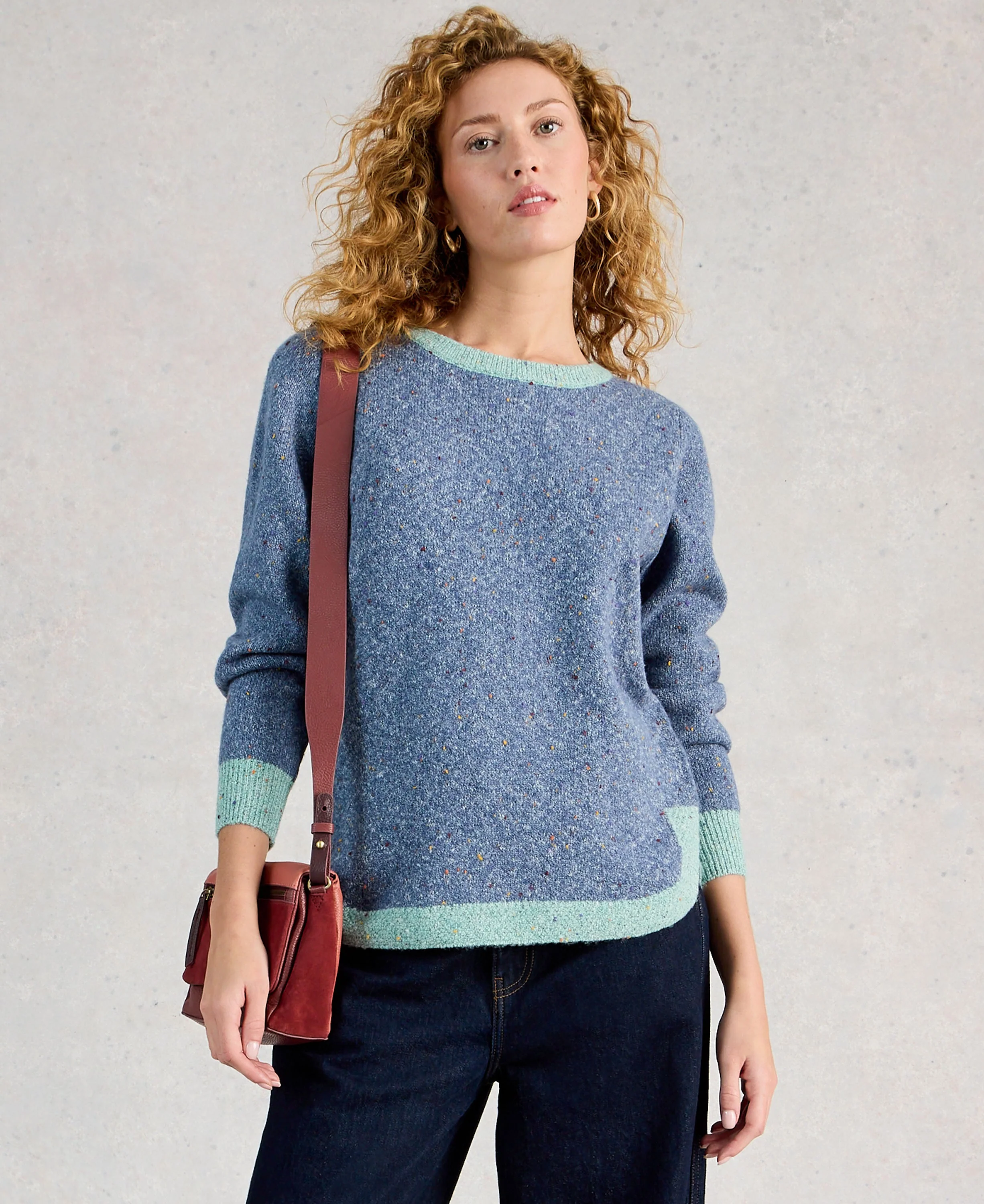 Talia Nep Jumper - Mid Blue - Image 2