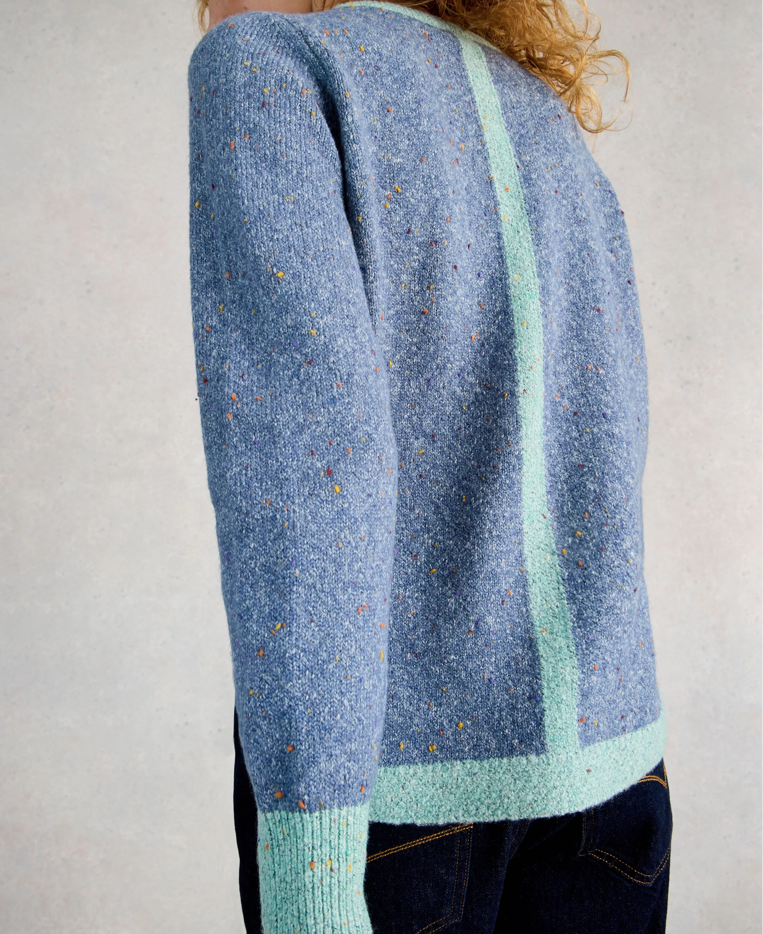 Talia Nep Jumper - Mid Blue - Image 3