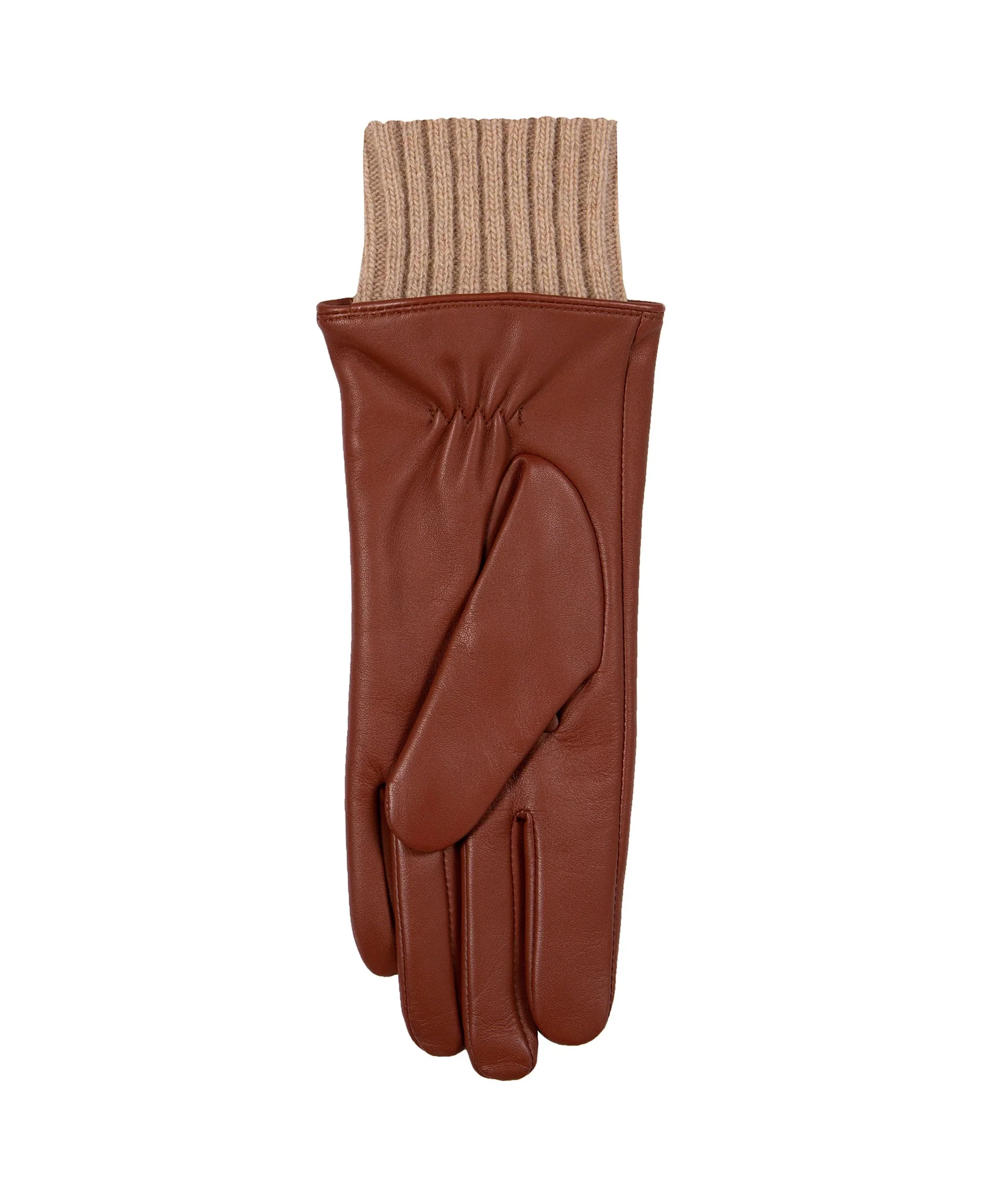 Tamara Leather Gloves - Cognac/Camel - Image 6