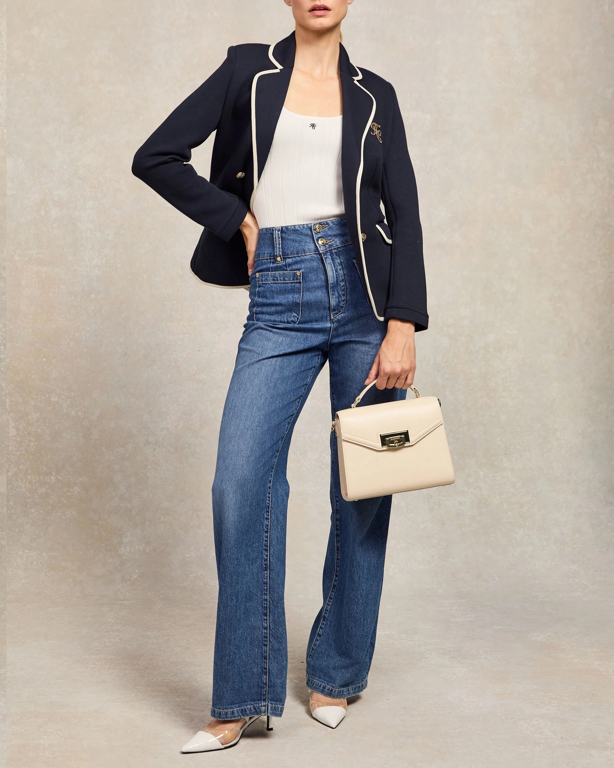 Tiffany Wide Leg Jean - Denim - Image 5