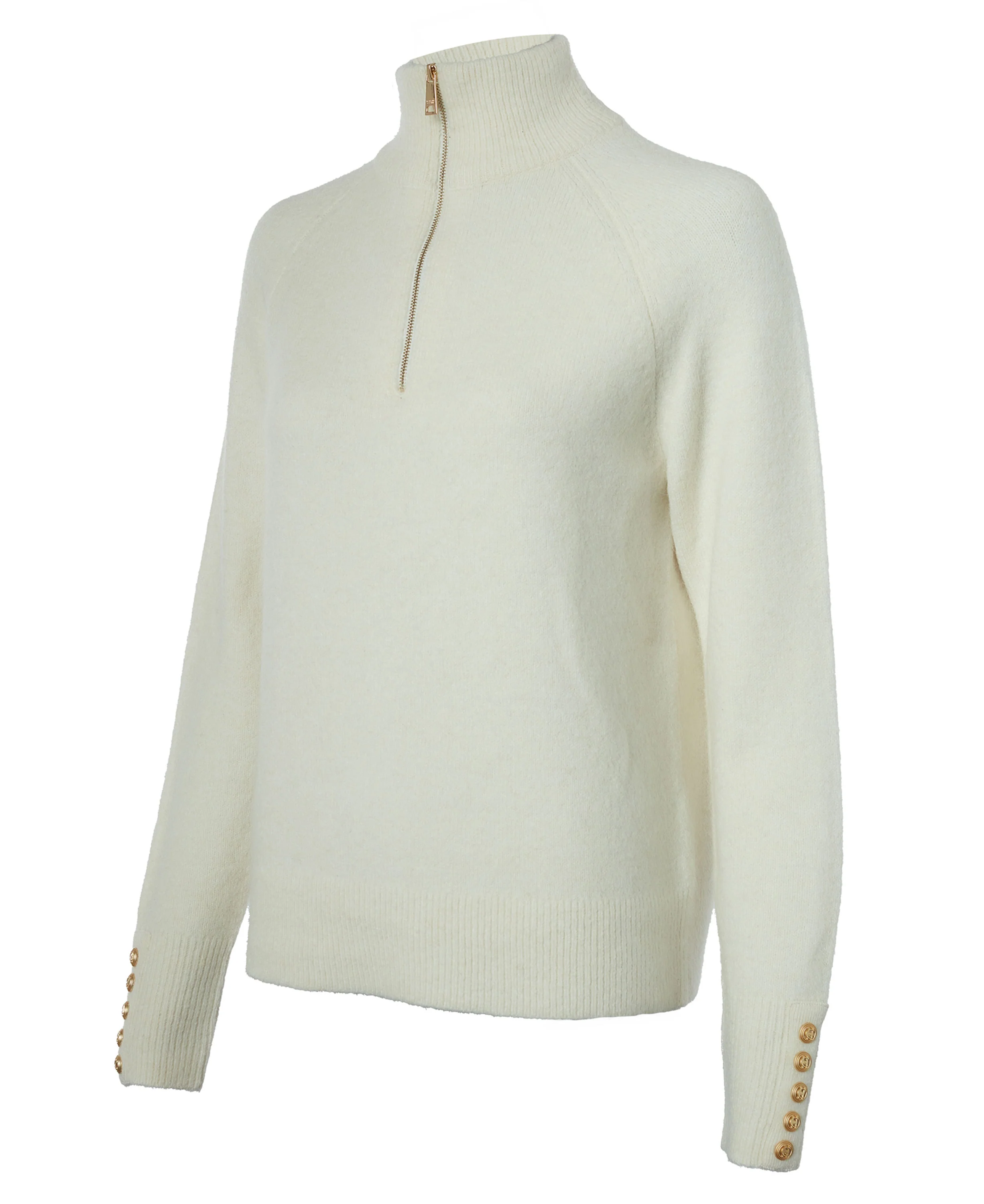 Tori Half Zip Knit - Natural - Image 2