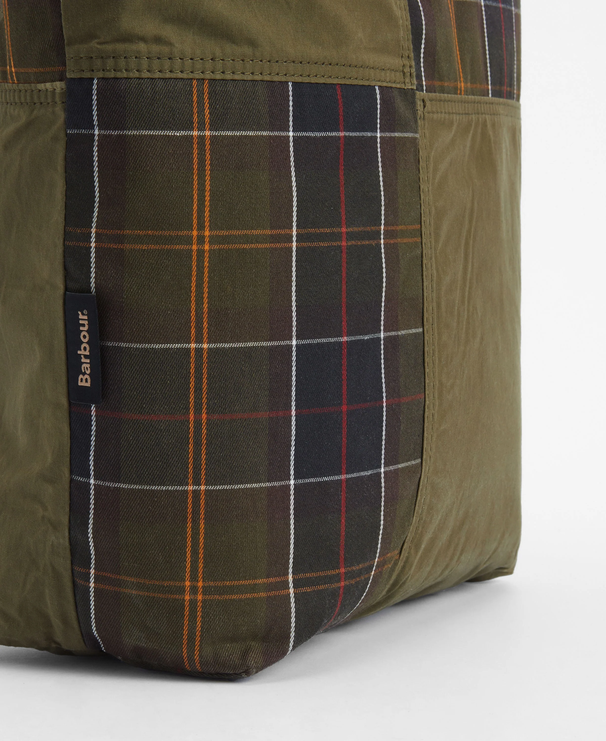 Transport Patchwork Tote Bag - Dusky Green - Image 9
