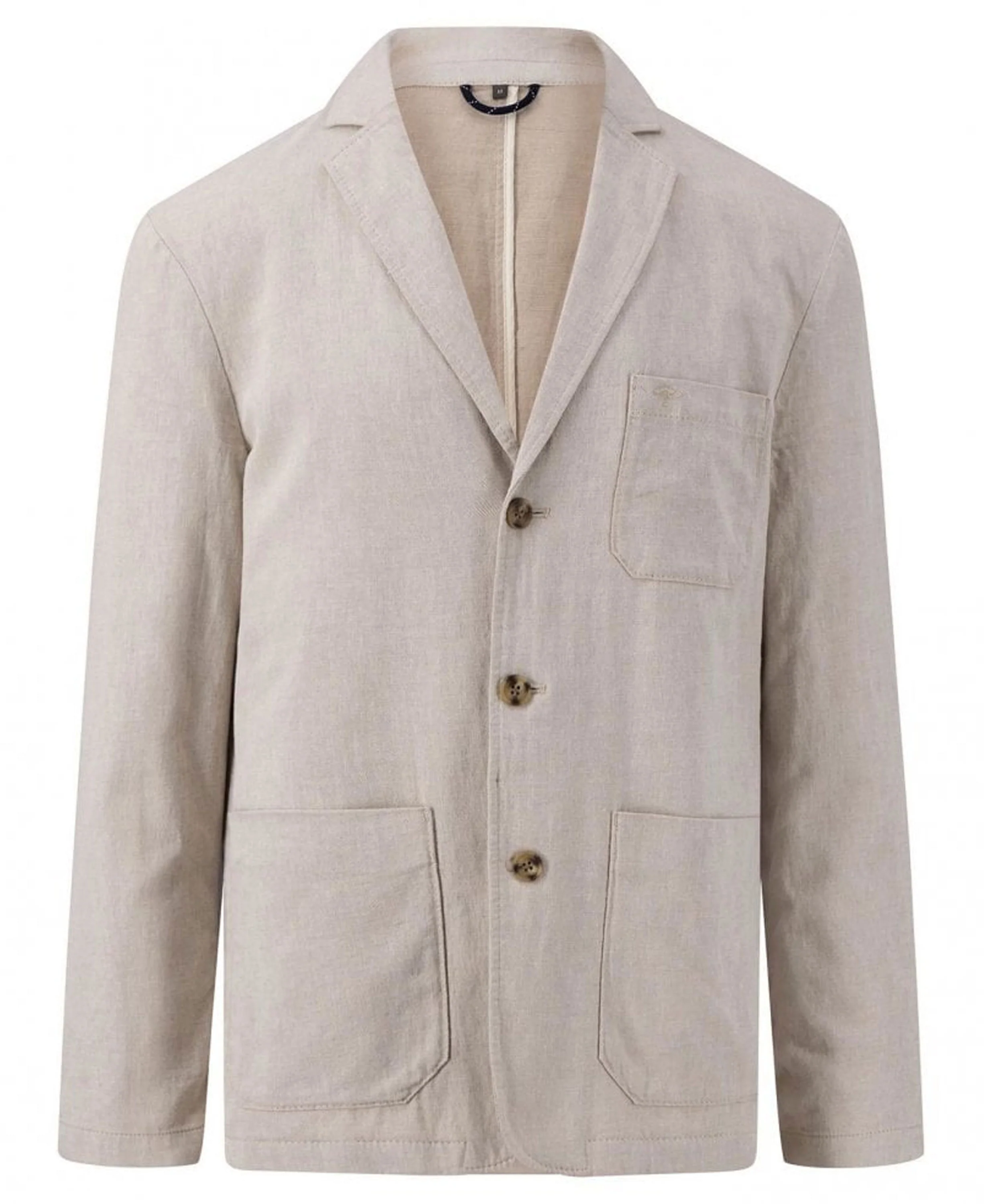 Twotone Structured Blazer - Stone