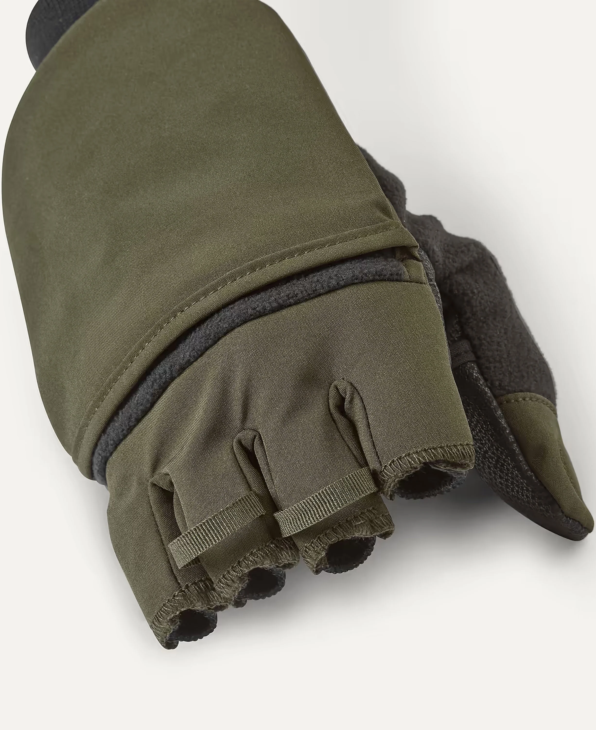 Walpole Windproof Convertible Mitt - Olive - Image 4