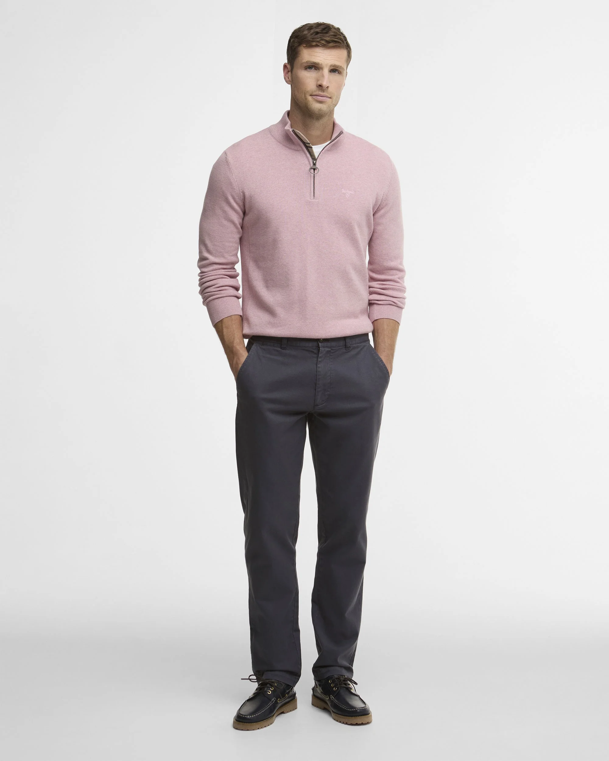 Washed Stretch Twill Tailored Trouser - Washed Navy - Image 2