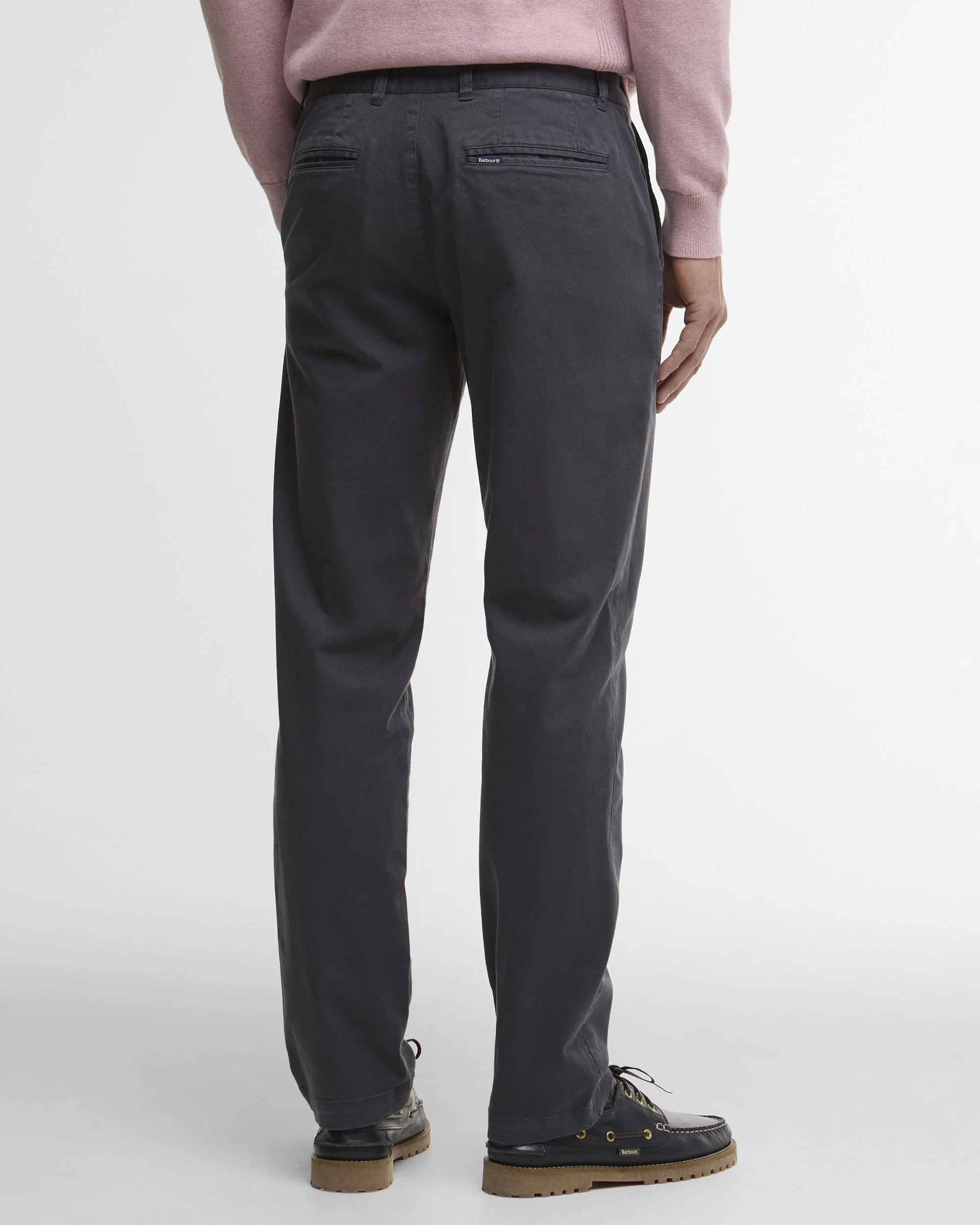 Washed Stretch Twill Tailored Trouser - Washed Navy - Image 4