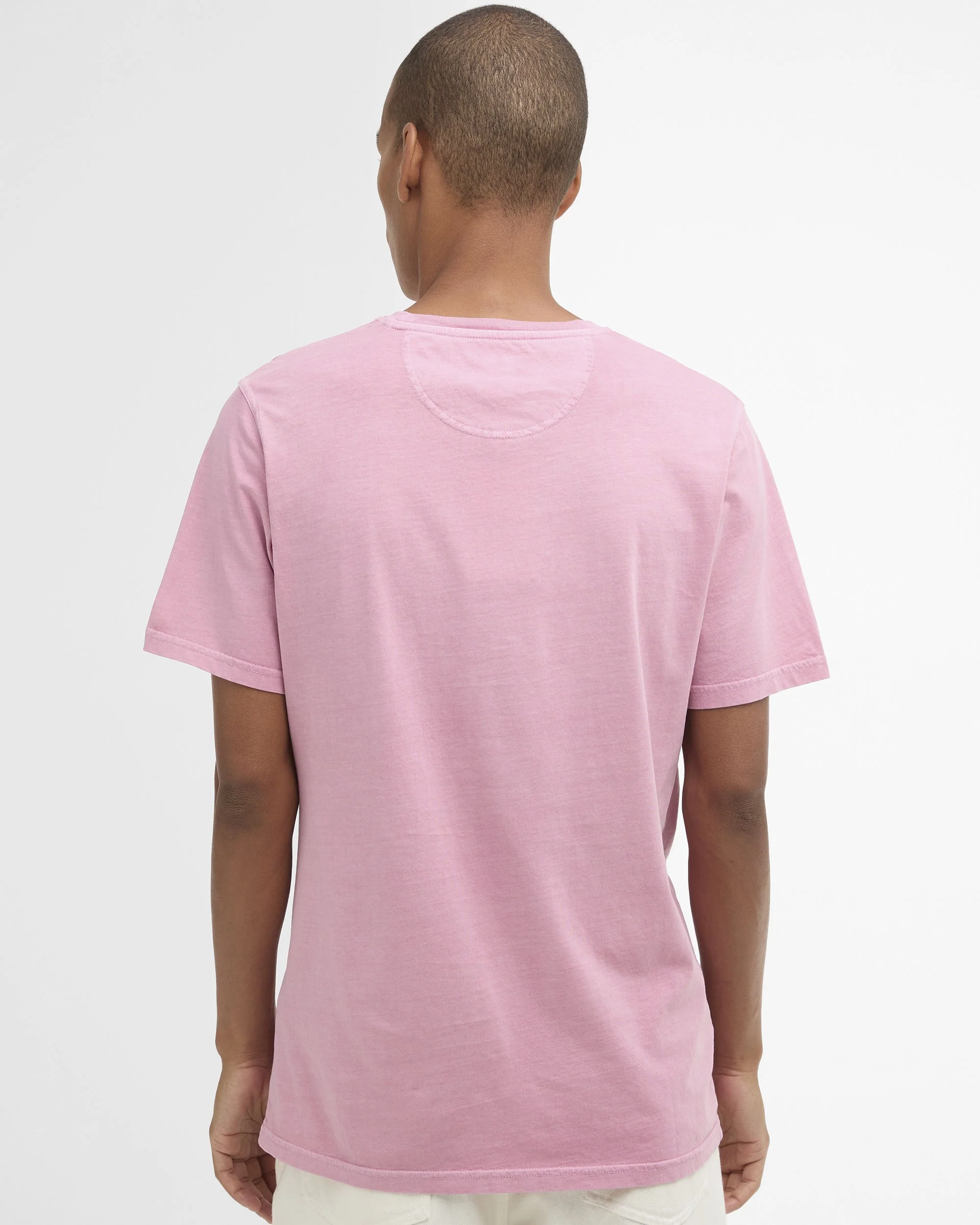 Washed Tartan T-Shirt - Washed Pink - Image 3