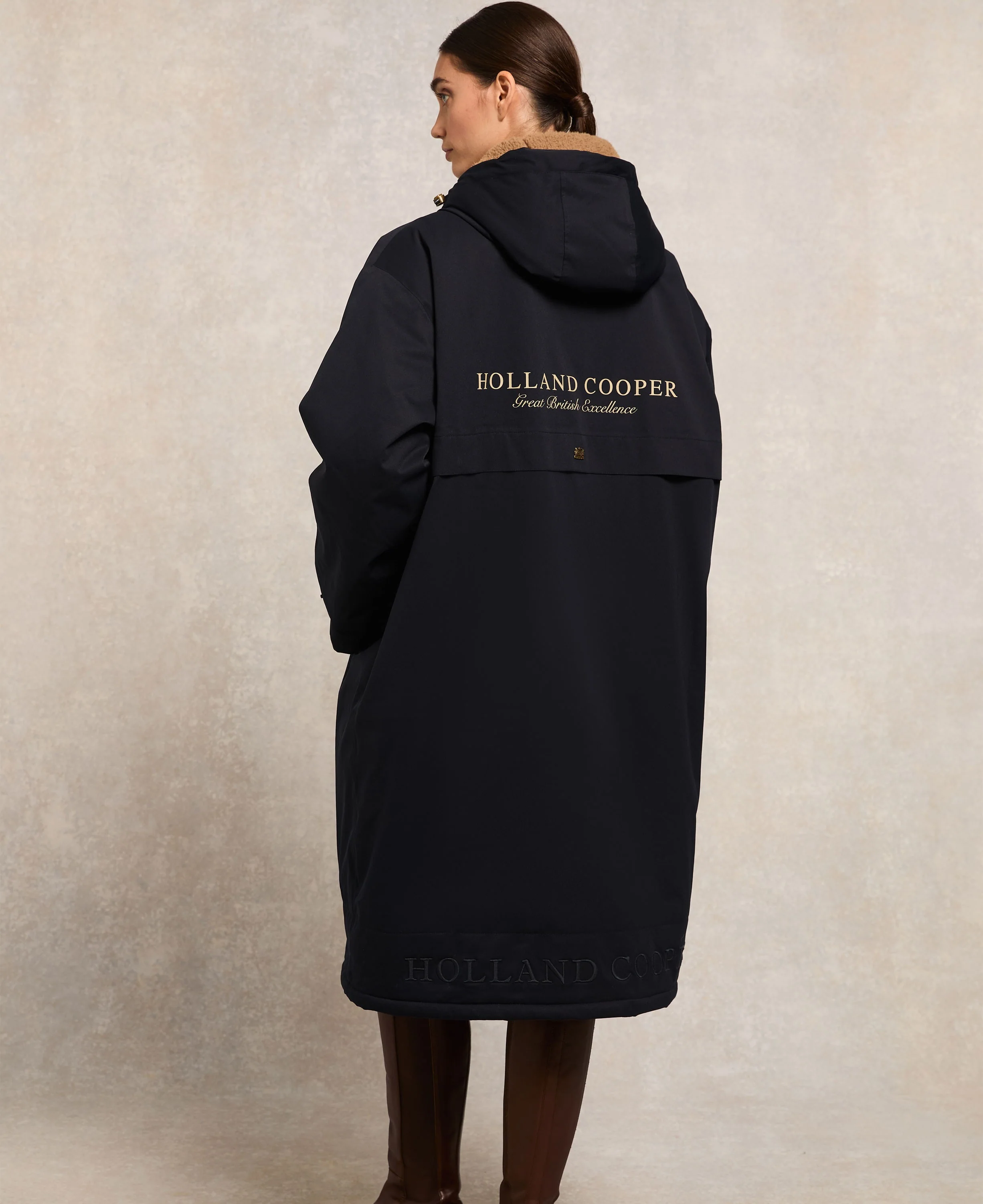 One-Size Waterproof Coat - Ink Navy - Image 3