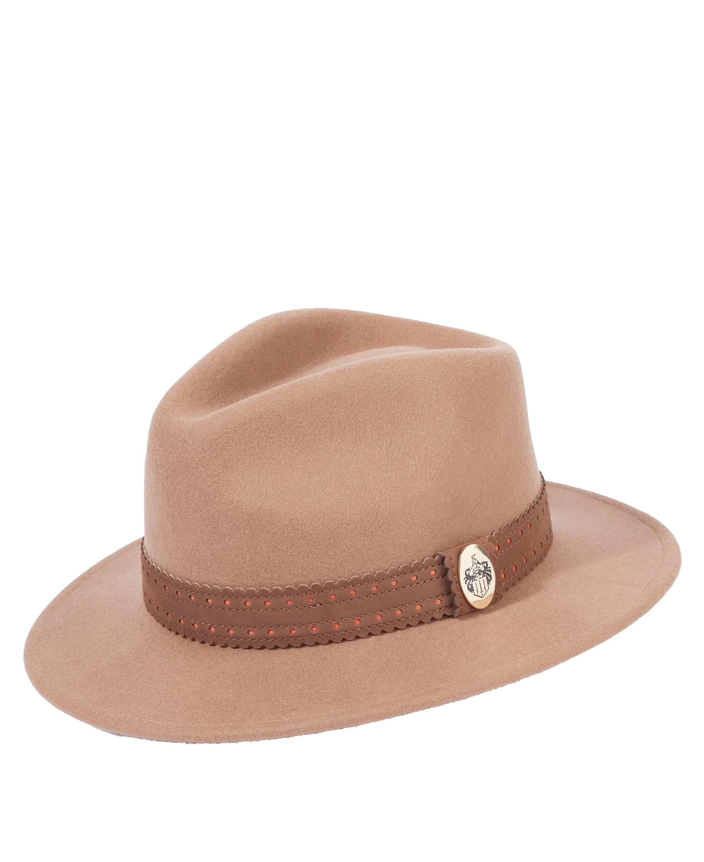 x Fairfax & Favor Waveney Fedora - Camel