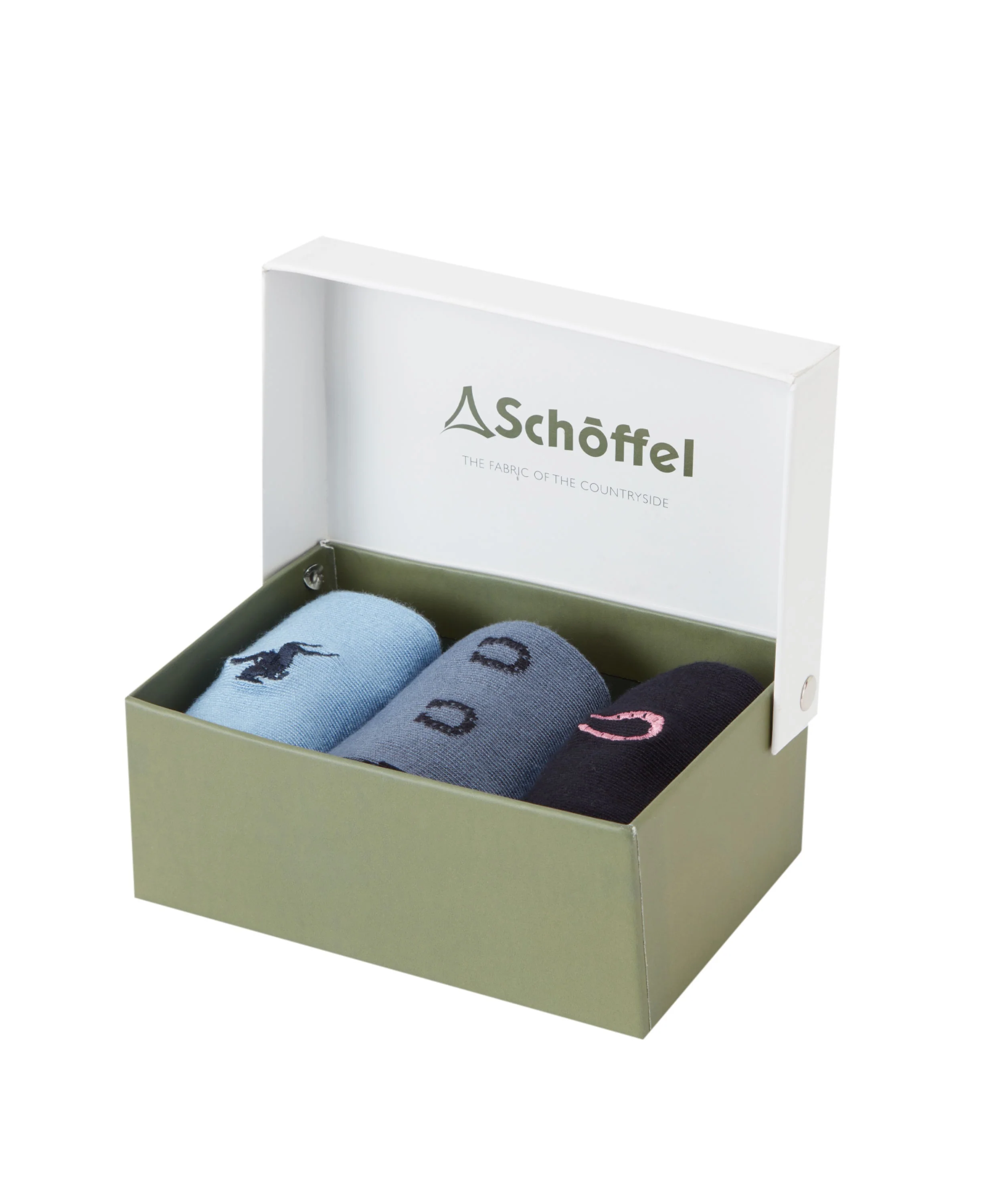 Women's Bamboo Sock (Box Of 3) - Equestrian Mix