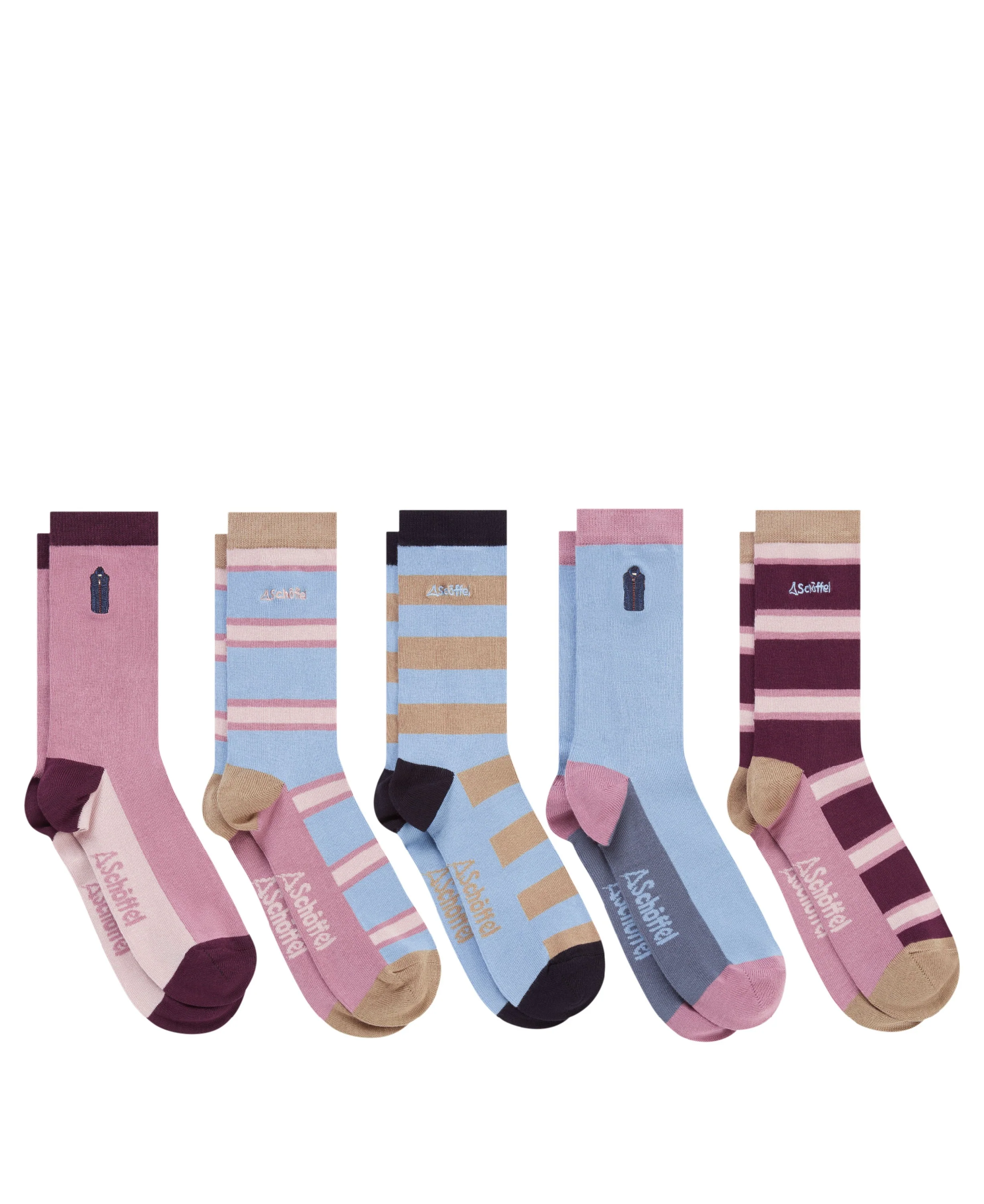 Women's Bamboo Sock (Box Of 5) - Lyndon Mix - Image 3