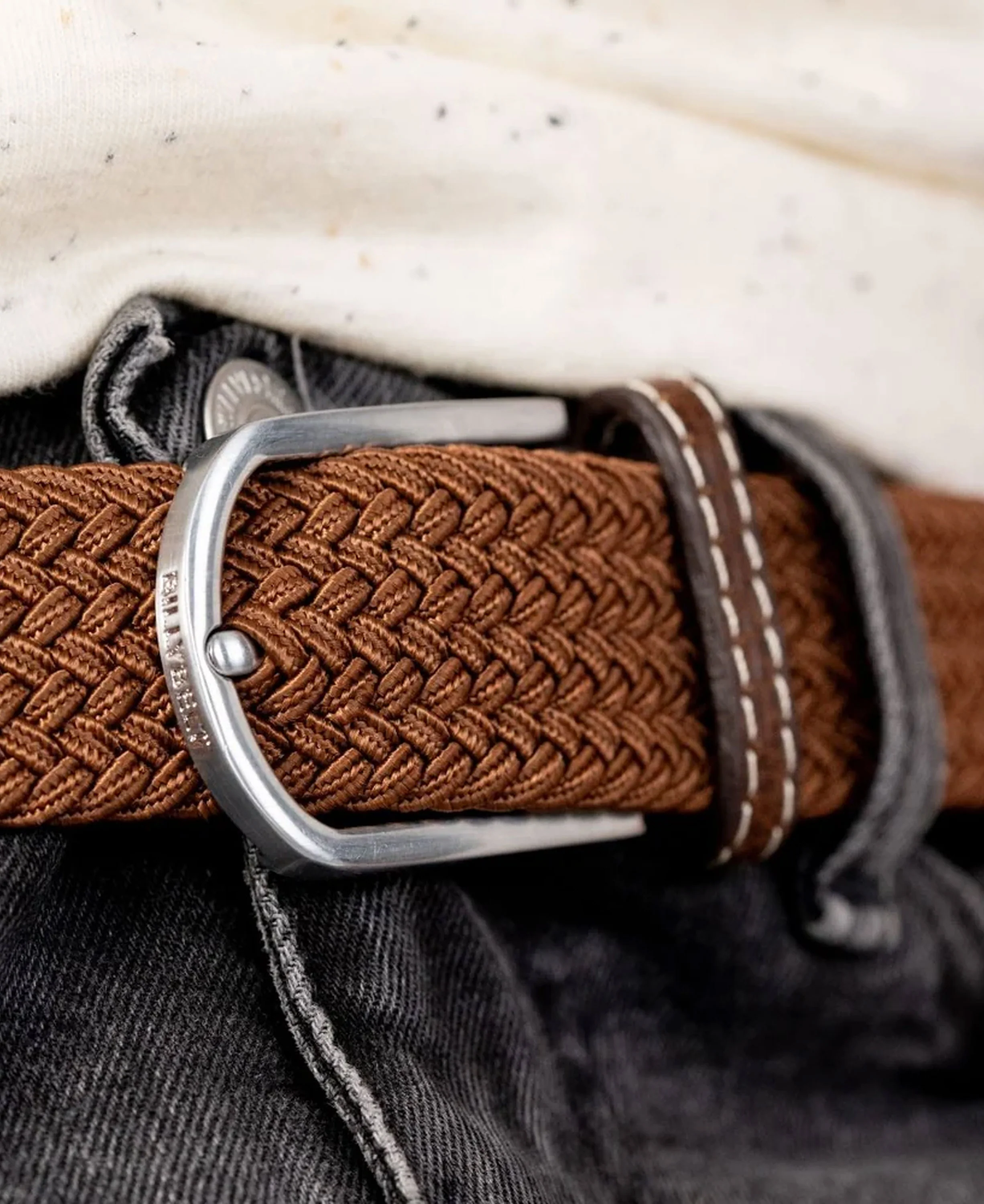 Woven Belt - Camel Brown - Image 3