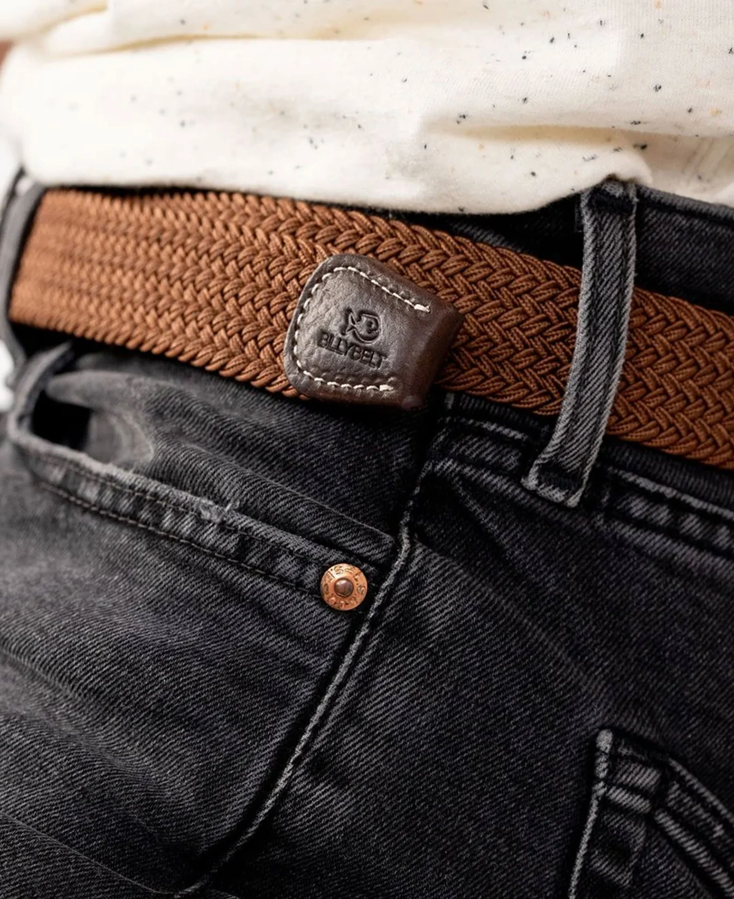 Woven Belt - Camel Brown - Image 4