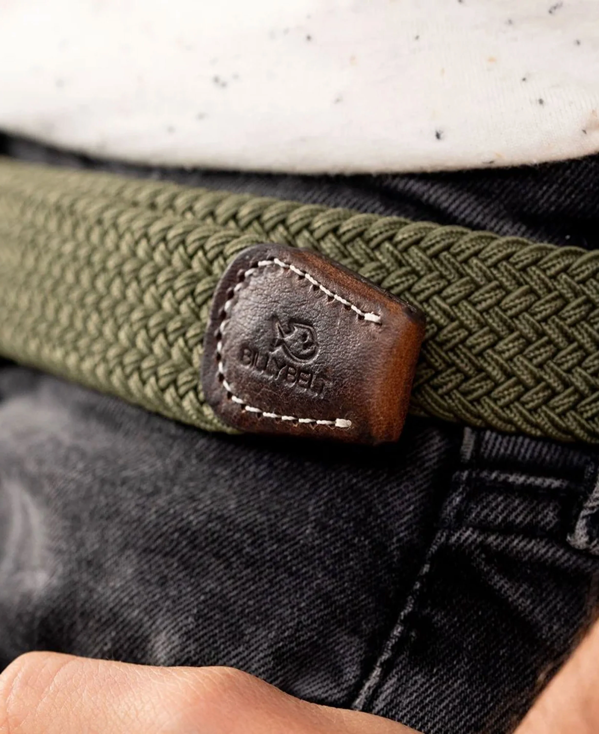 Woven Belt - Green Army - Image 4