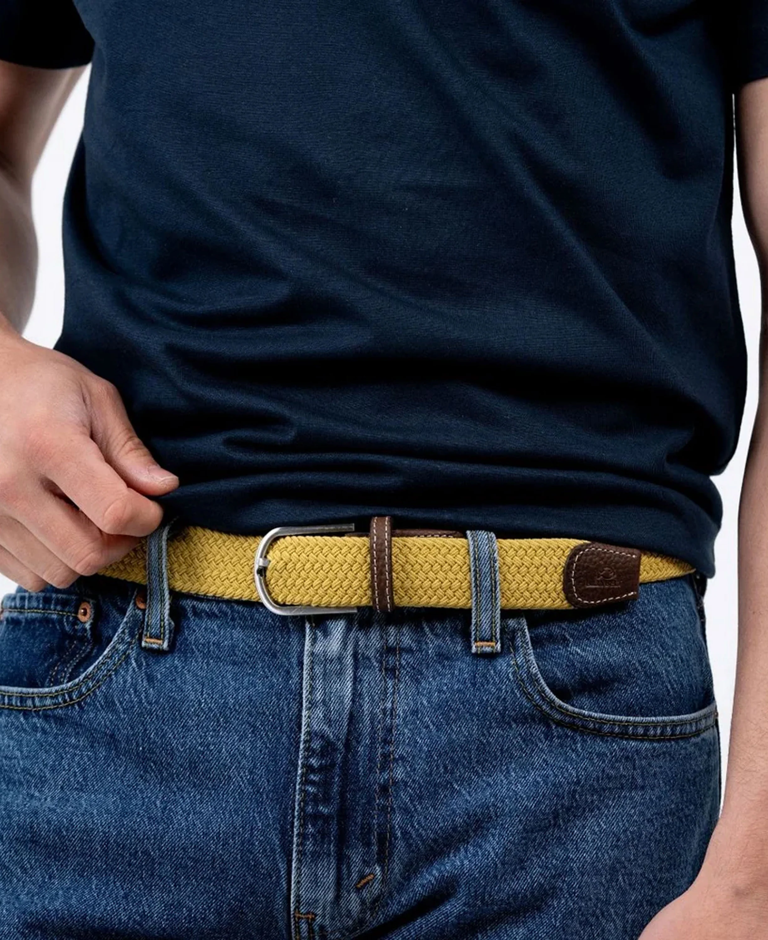 Woven Belt - Yellow Curry - Image 2